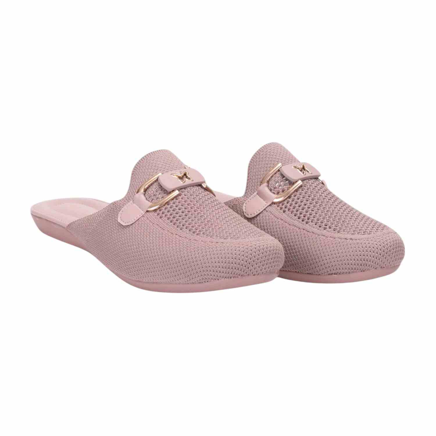 Women Peach Casual Mule