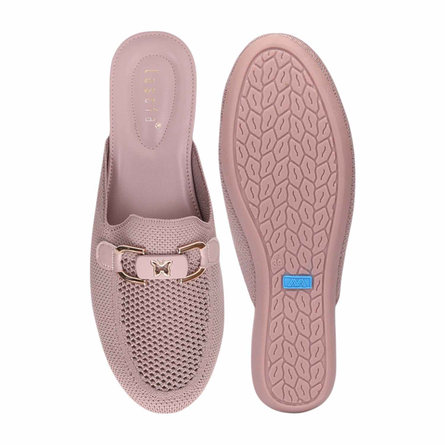 Women Peach Casual Mule
