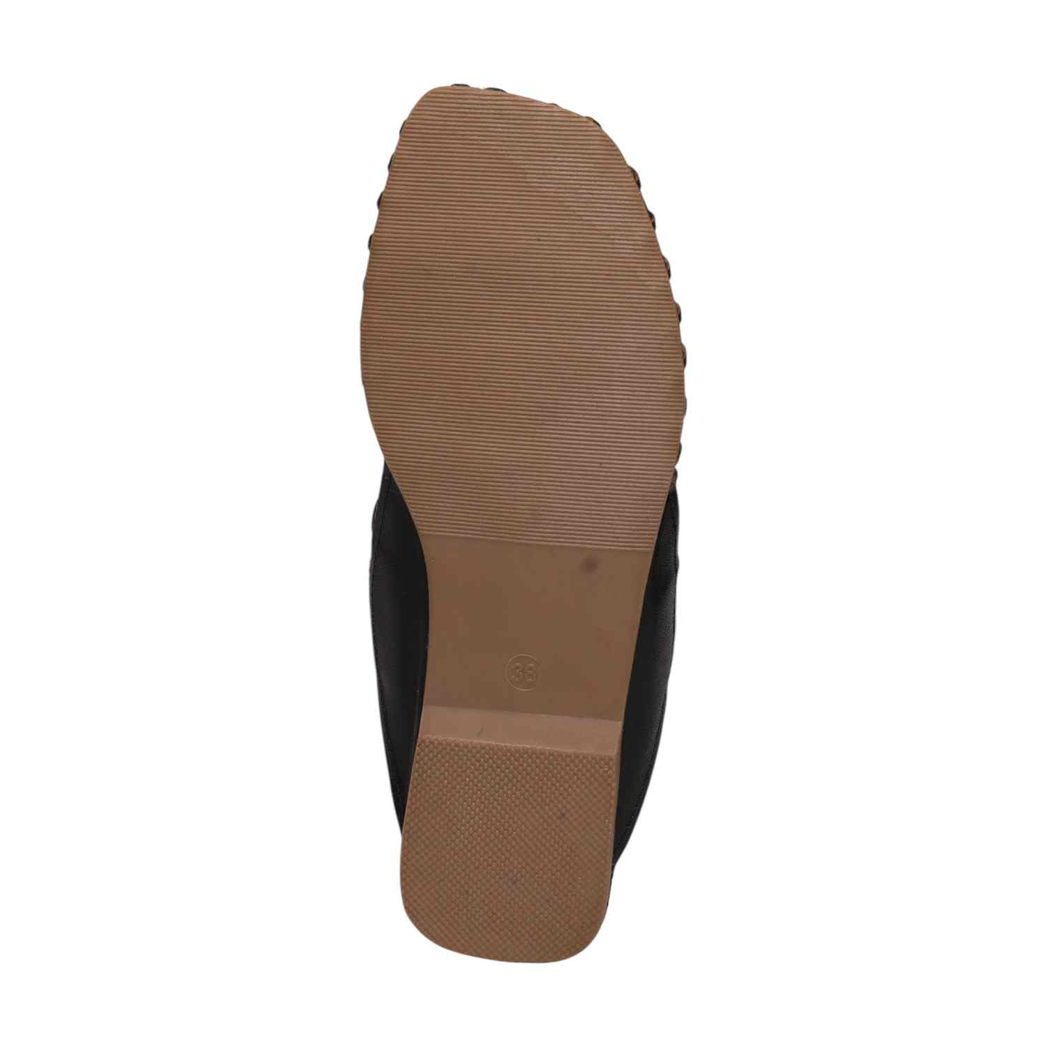 Women Brown Embellished Slip-On Flats
