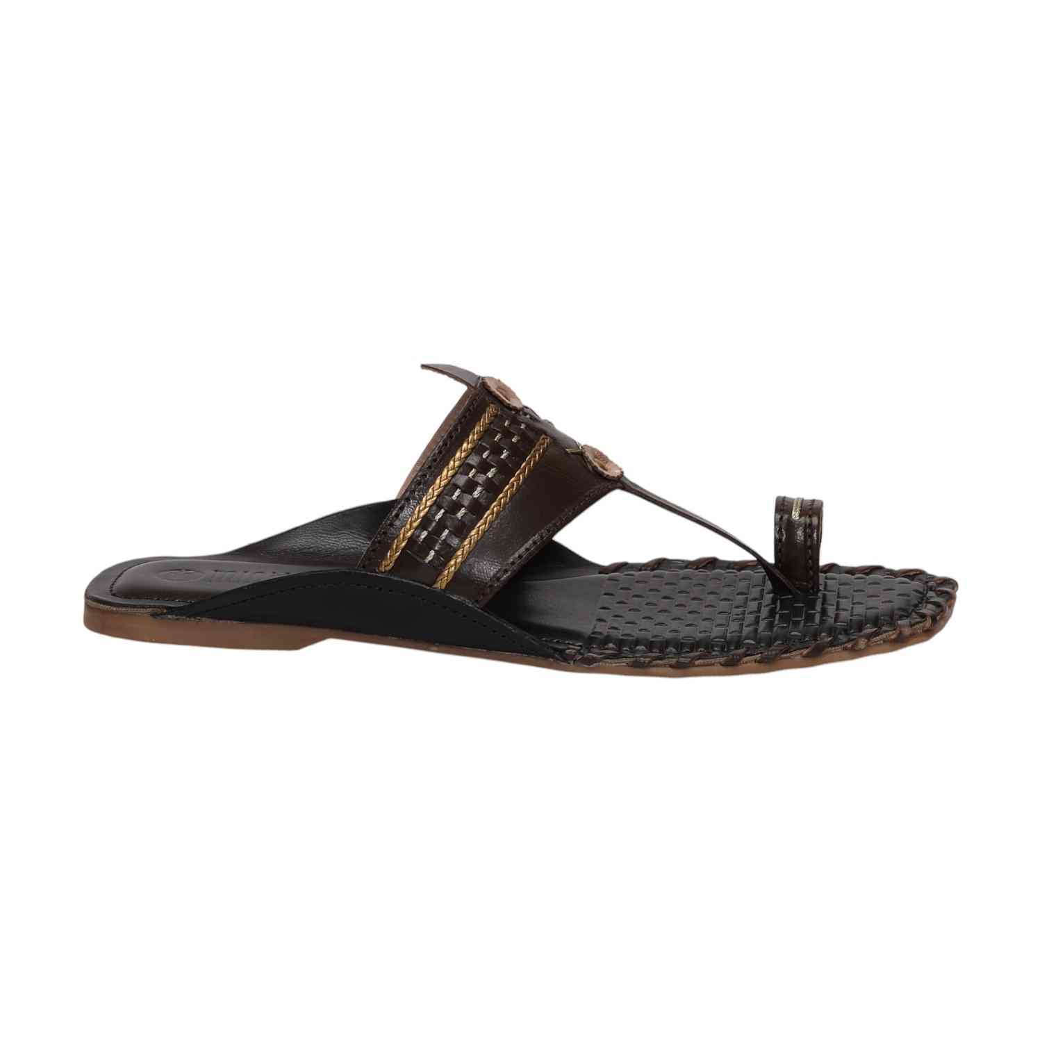 Women Brown Embellished Slip-On Flats