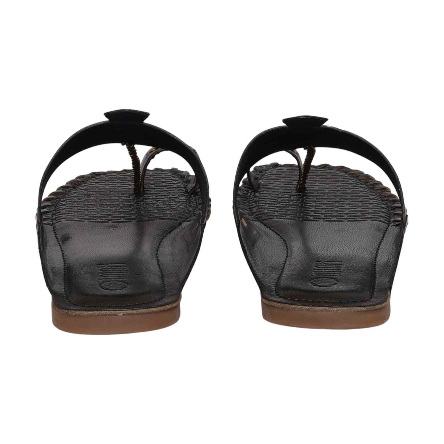 Women Navy Embossed Slip-On Flats