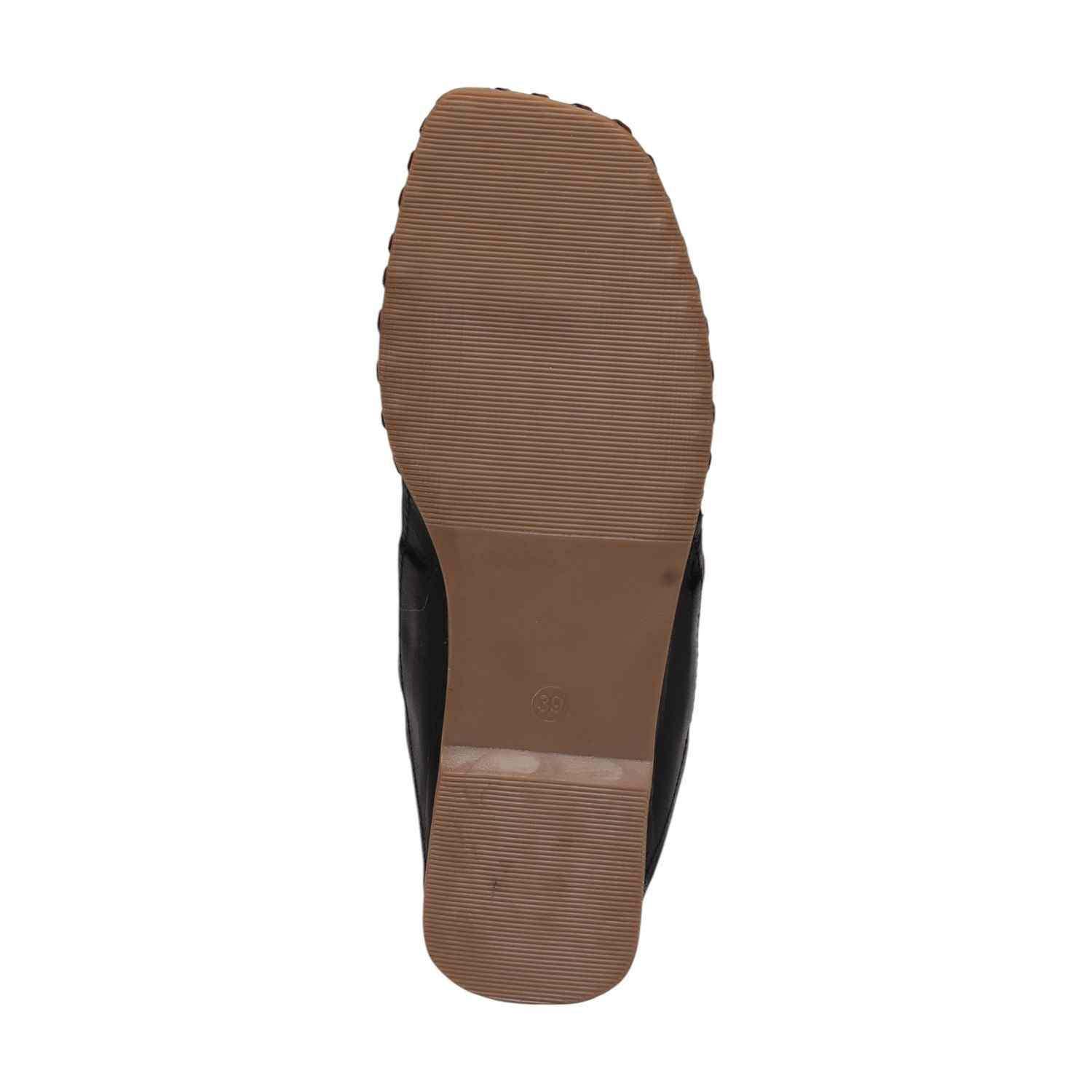 Women Tan Embossed Slip-On Flats