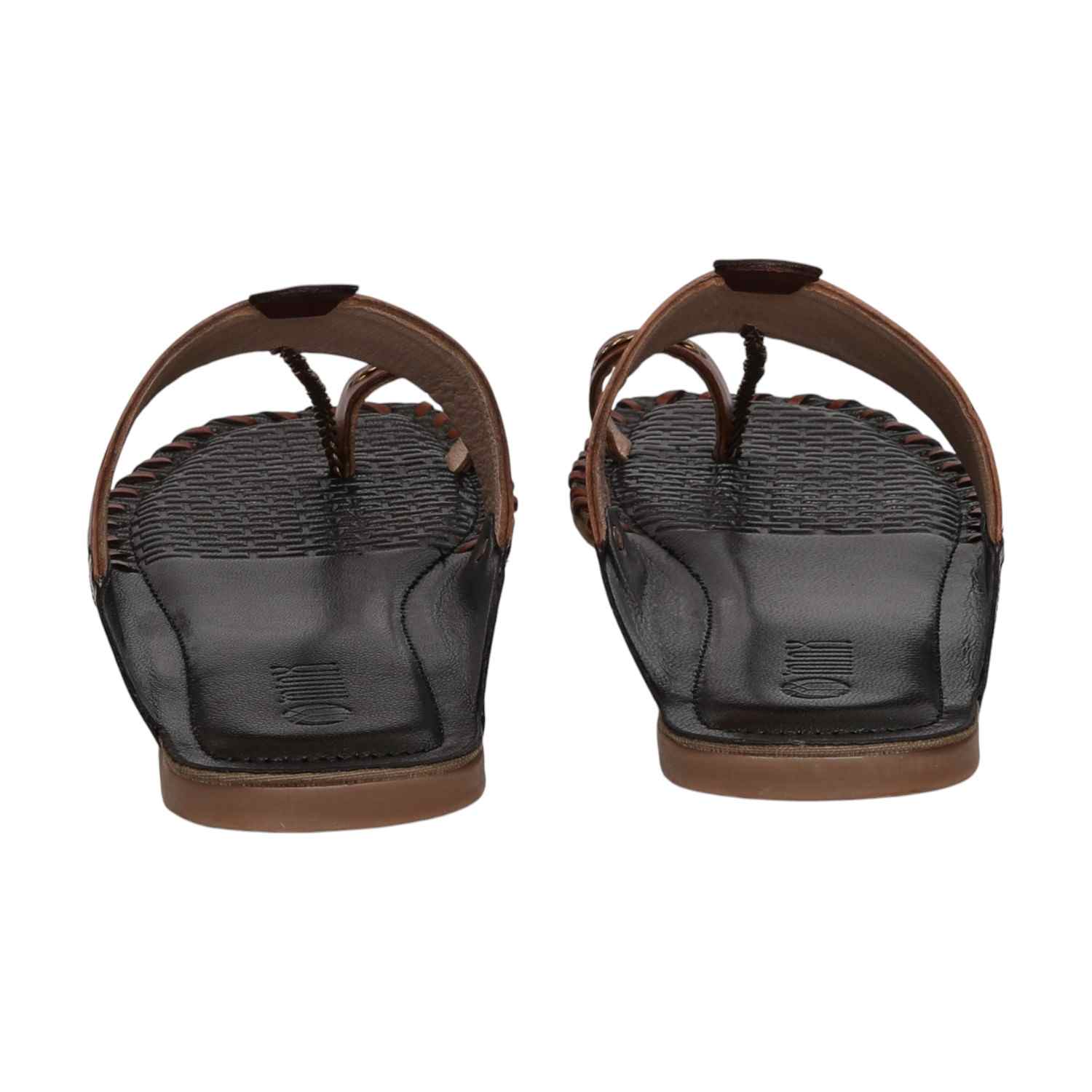 Women Tan Embossed Slip-On Flats