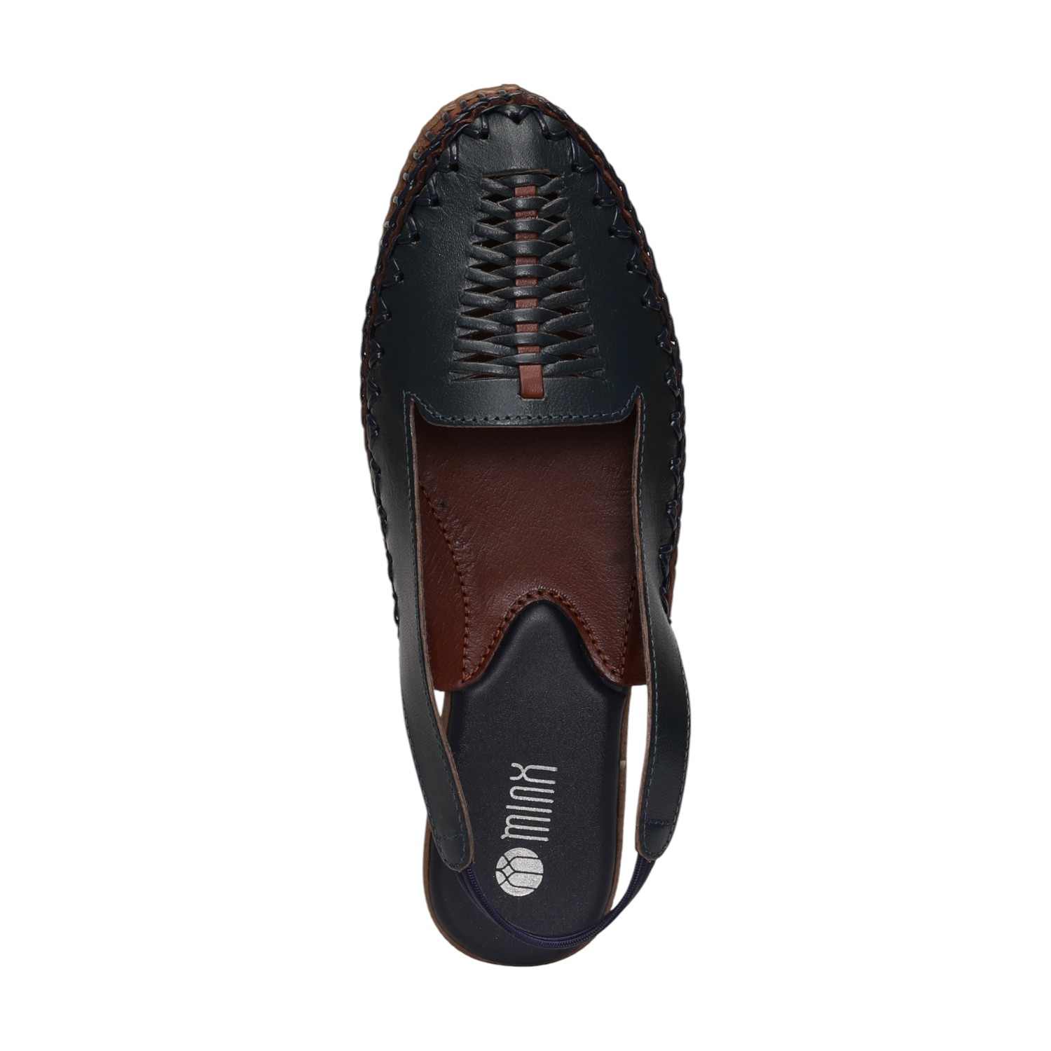 Women Navy Sandals Casual Flat