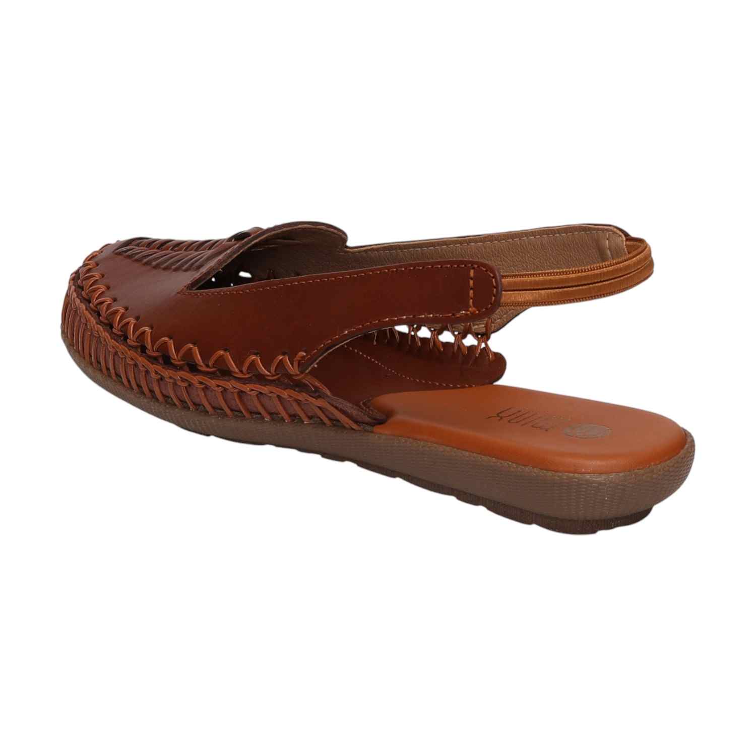 Women Tan Sandals Casual Flat