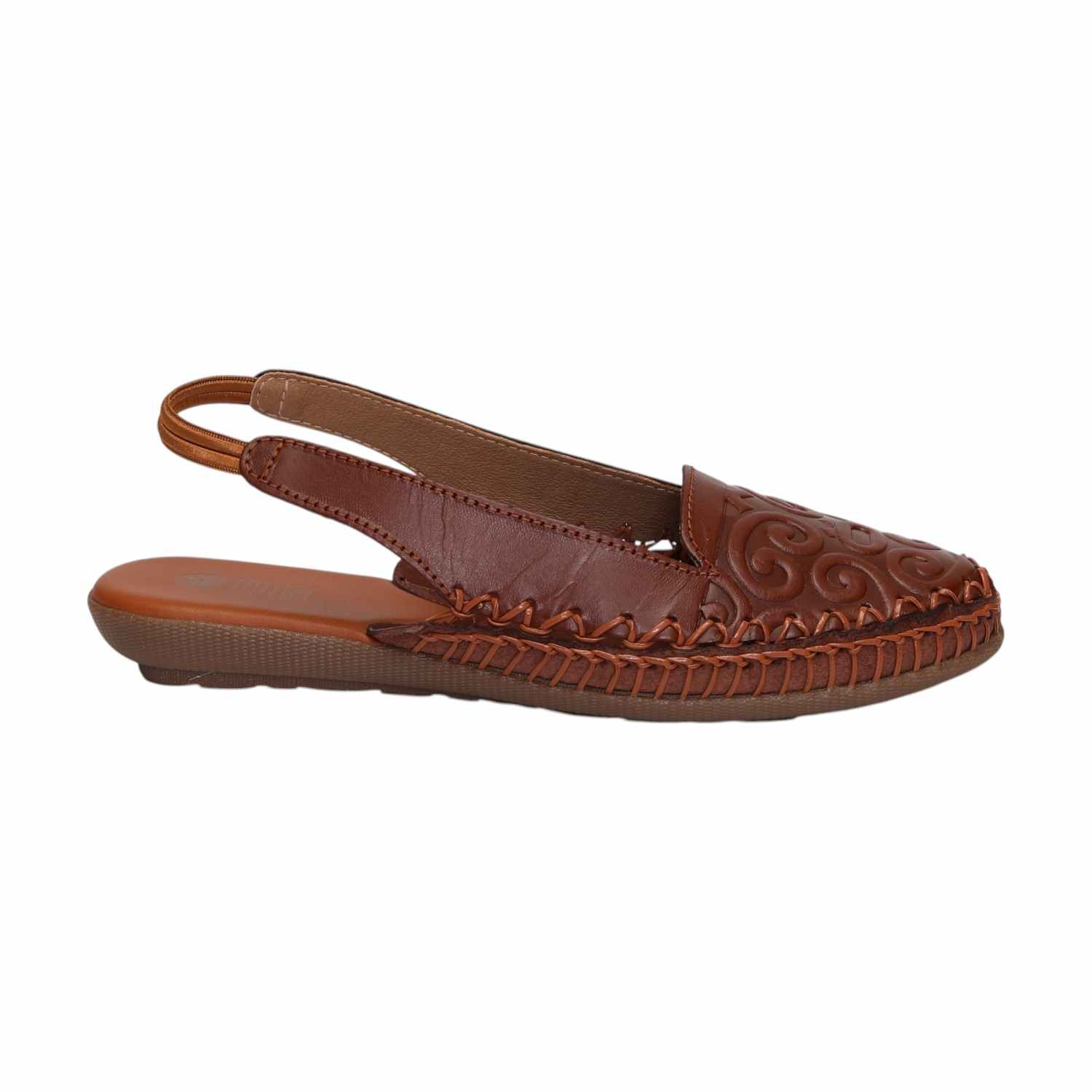 Women Tan Sandals Casual Flat