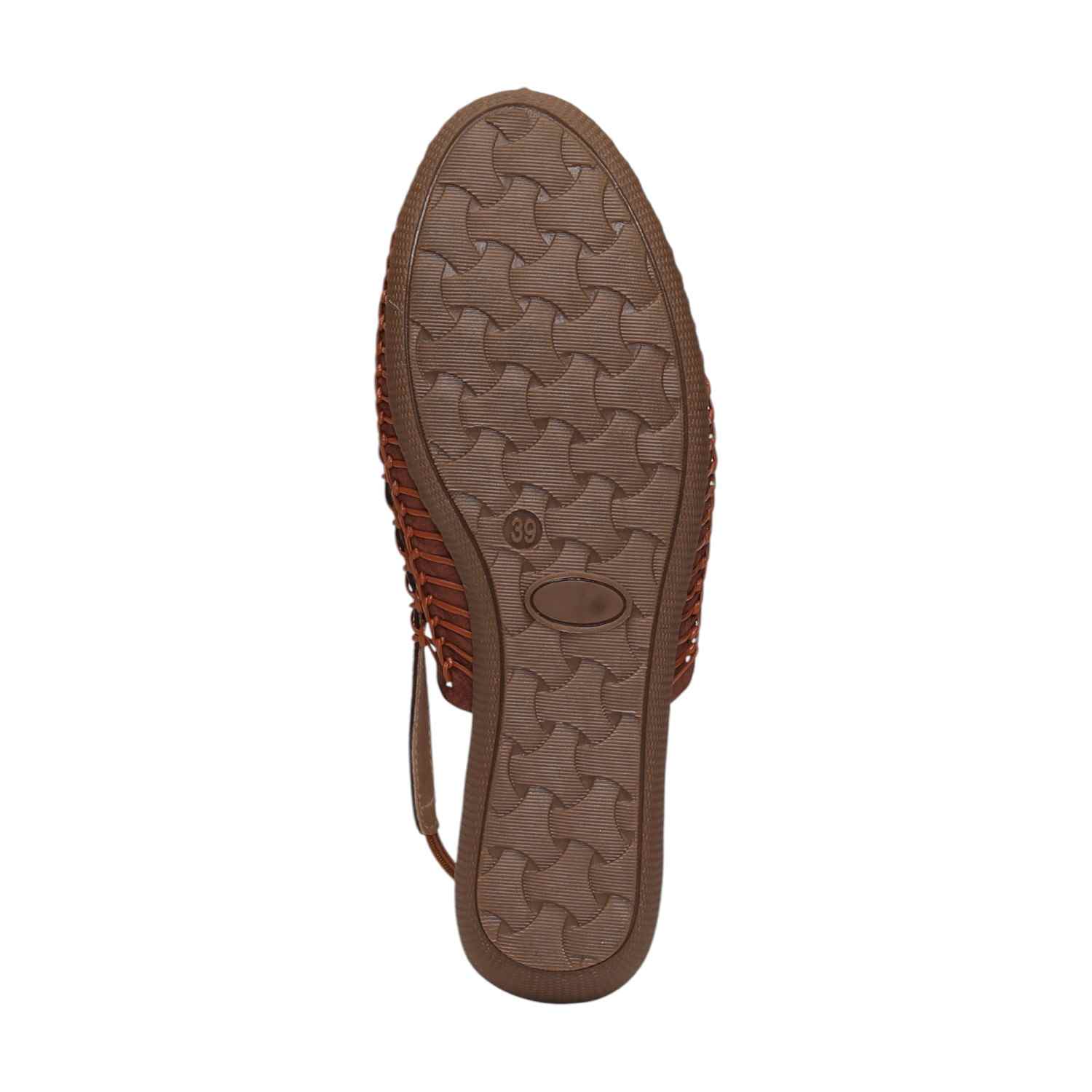 Women Tan Sandals Casual Flat