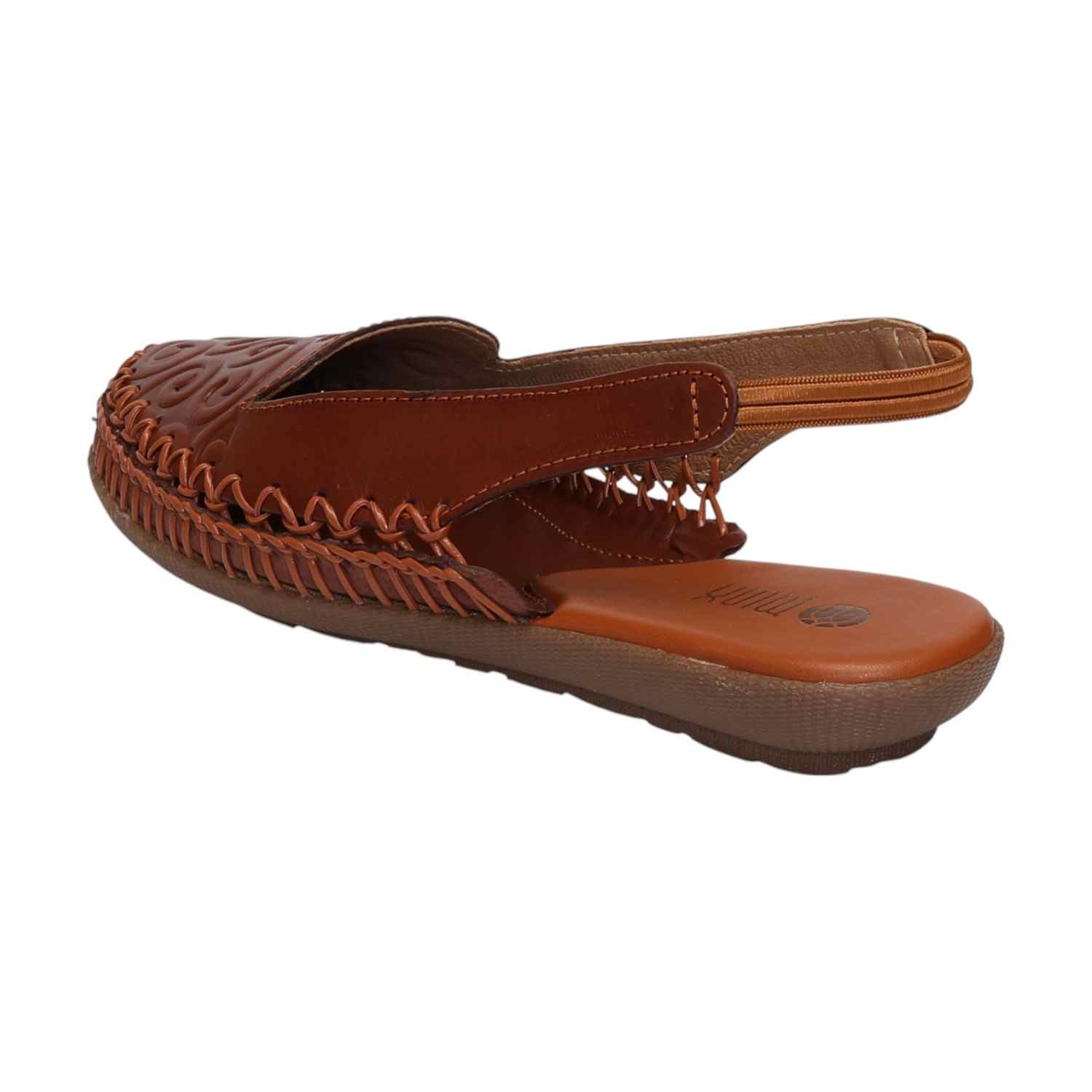 Women Tan Sandals Casual Flat