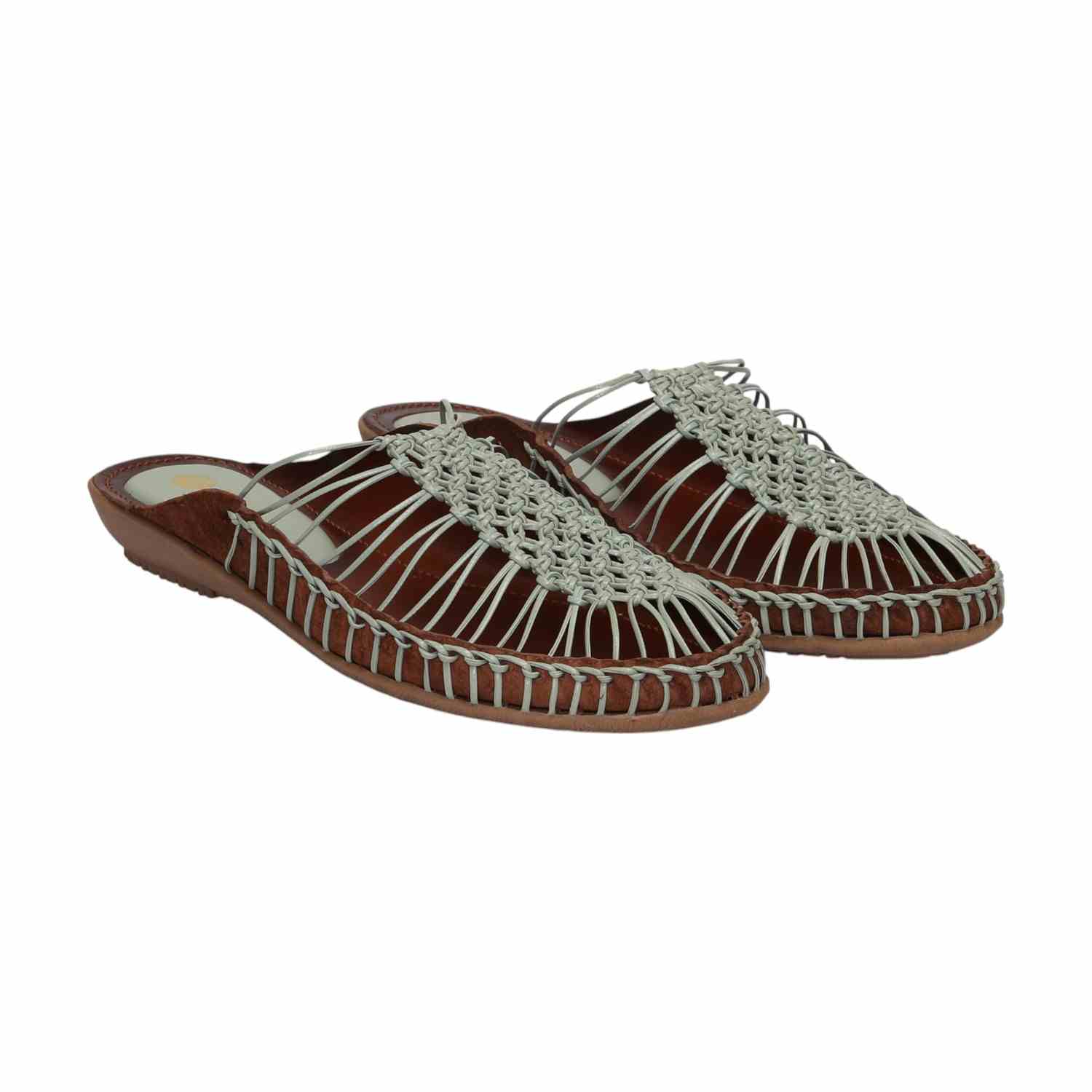 Women Light Green Mule Casual