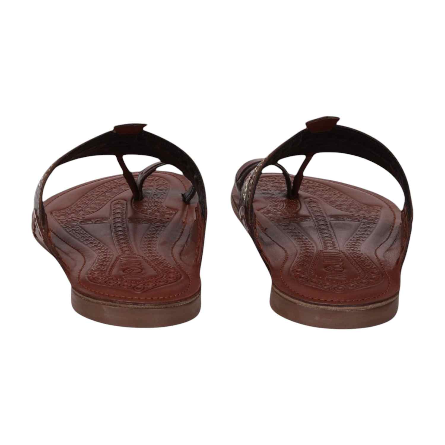 Men Brown Ethnic Thong Casual