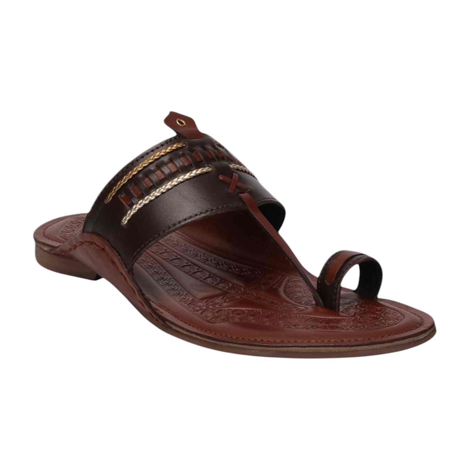 Men Brown Ethnic Thong Casual