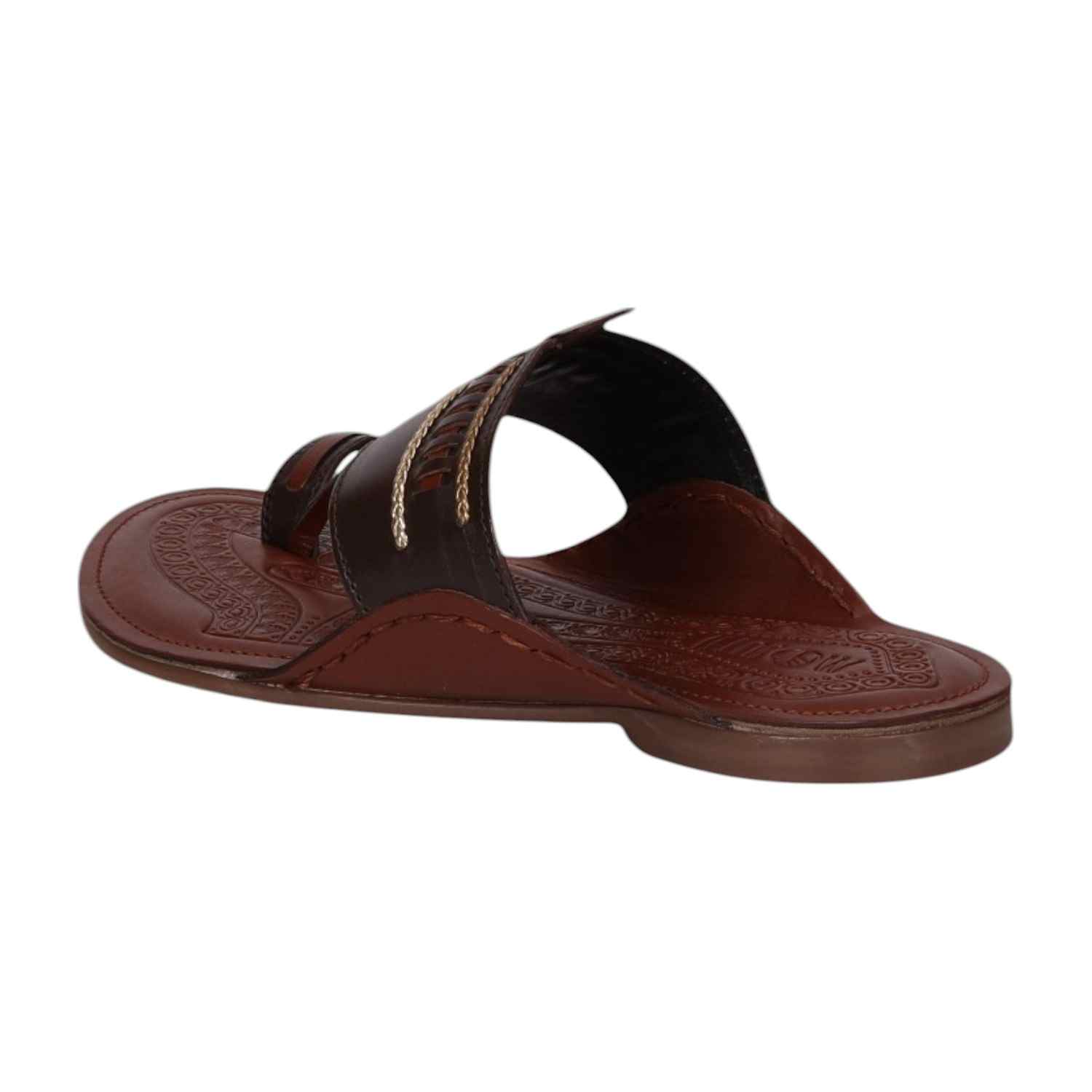 Men Brown Ethnic Thong Casual