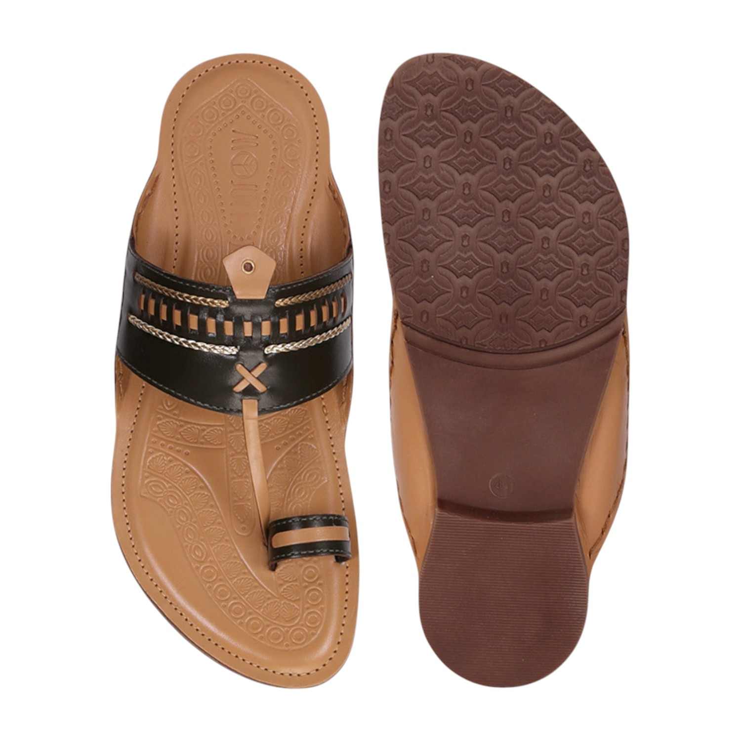 Men Olive Ethnic Thong Casual