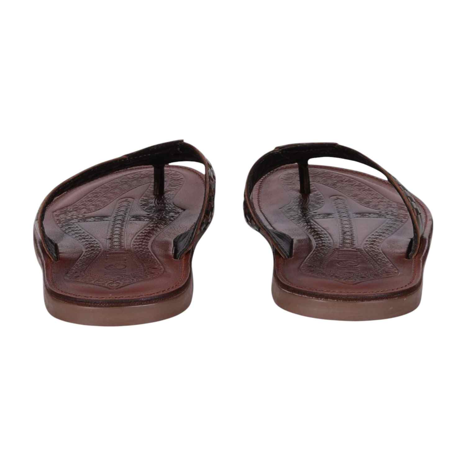 Men Brown Ethnic chappal