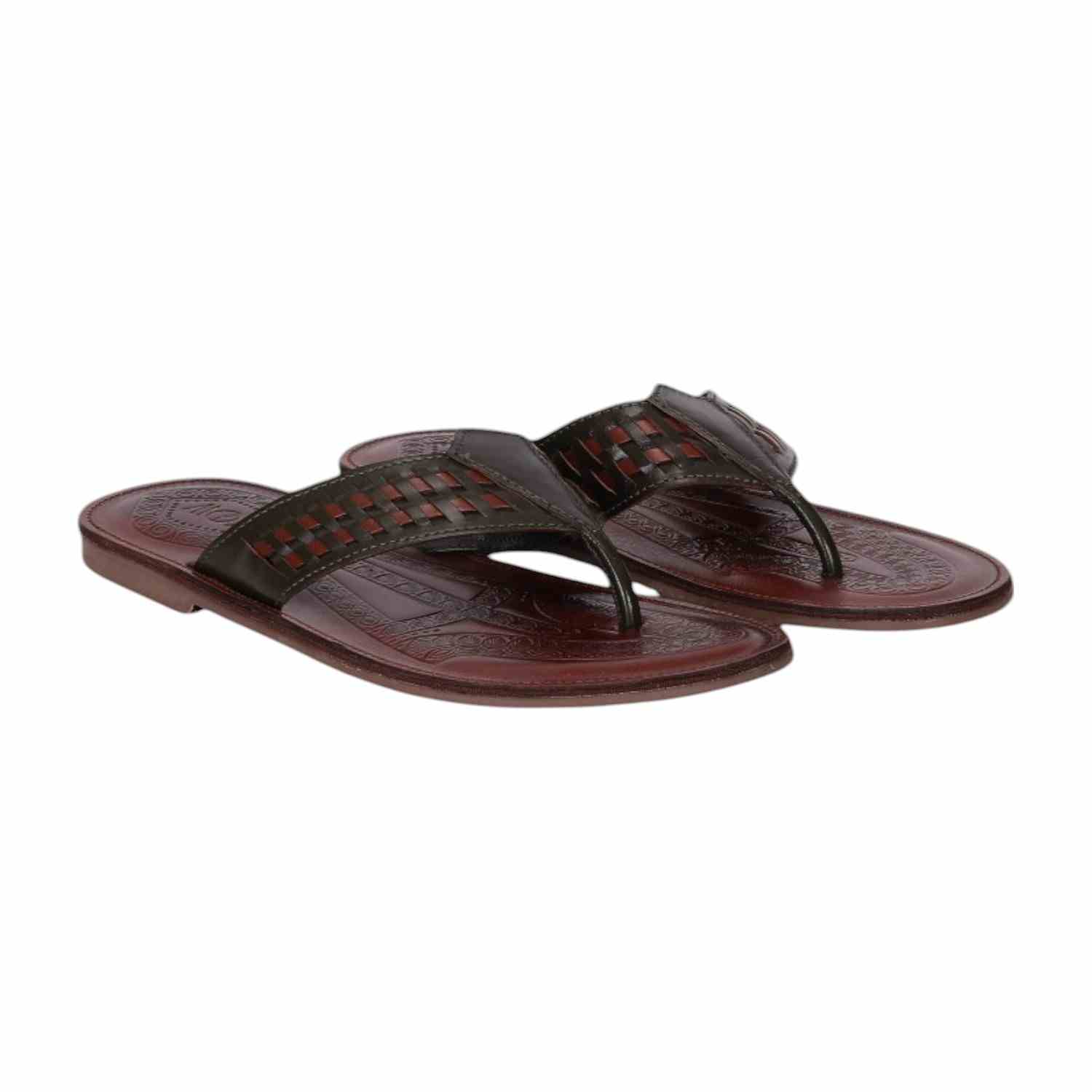 Men Brown Ethnic chappal