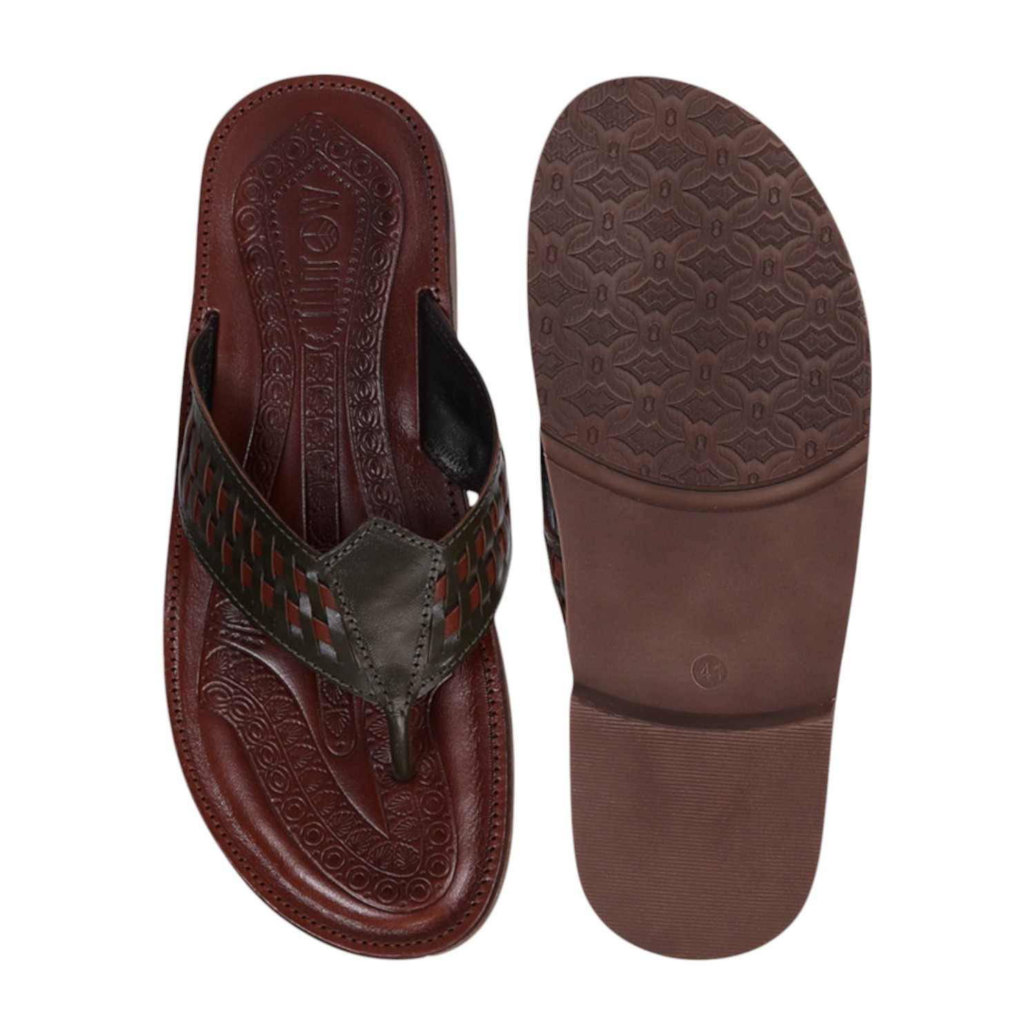 Men Brown Ethnic chappal
