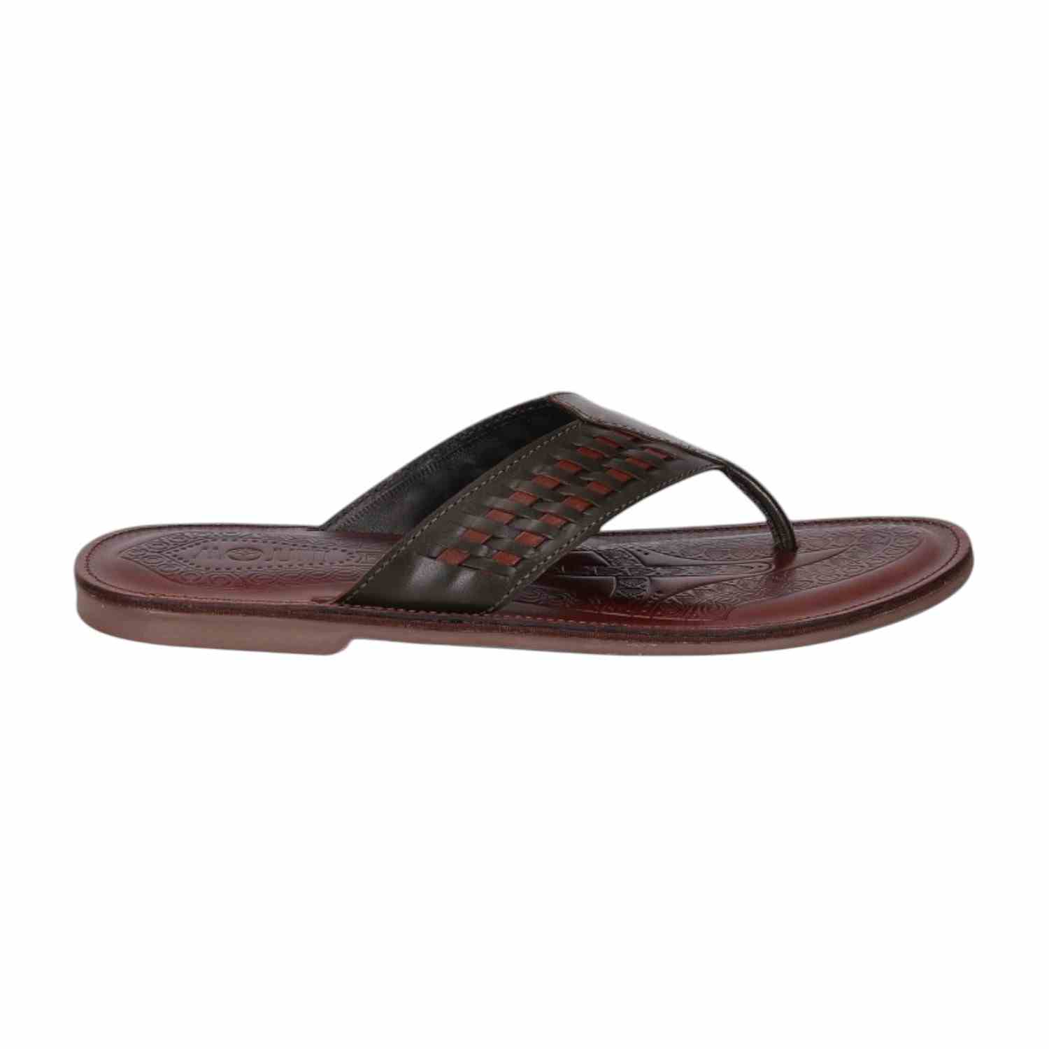 Men Brown Ethnic chappal
