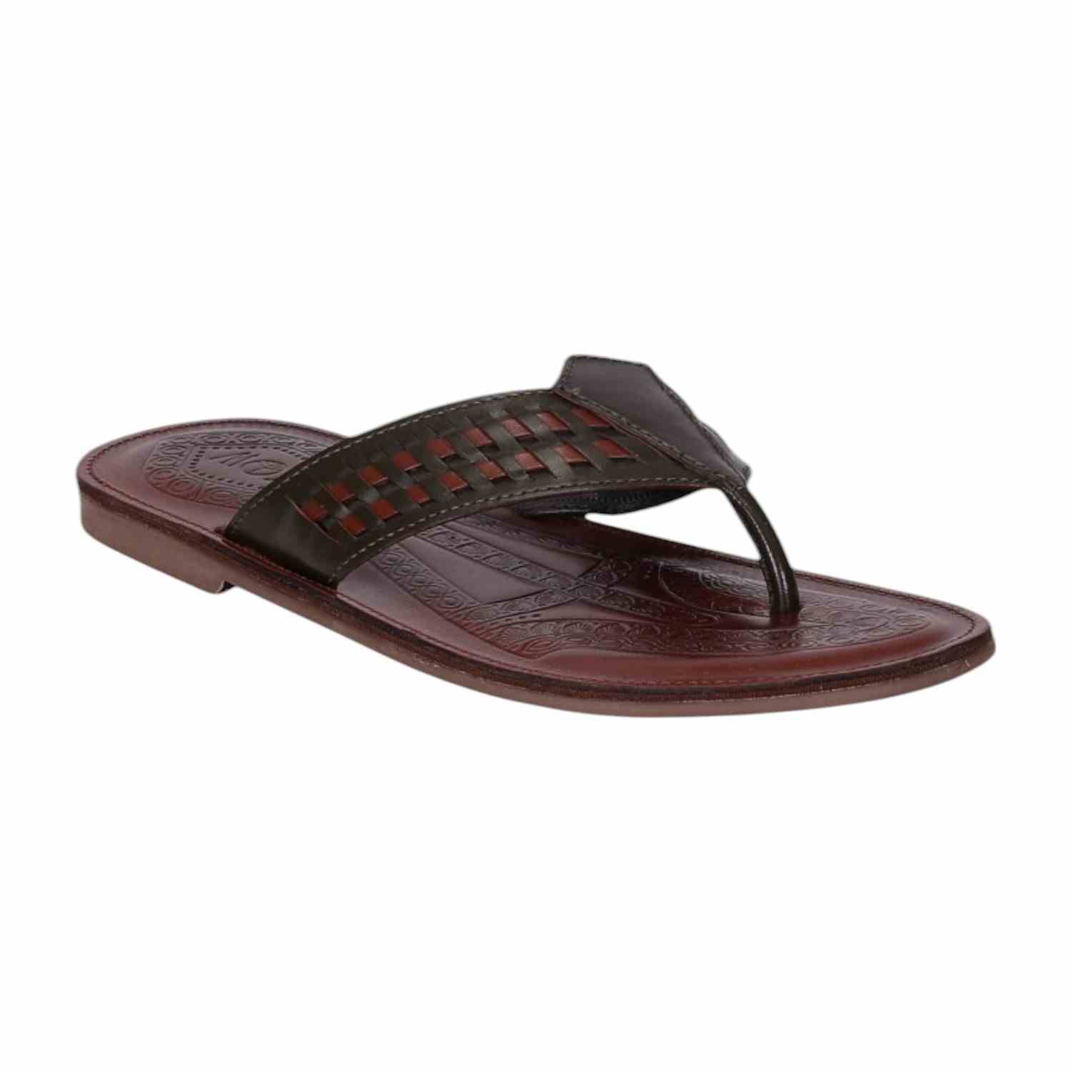 Men Brown Ethnic chappal