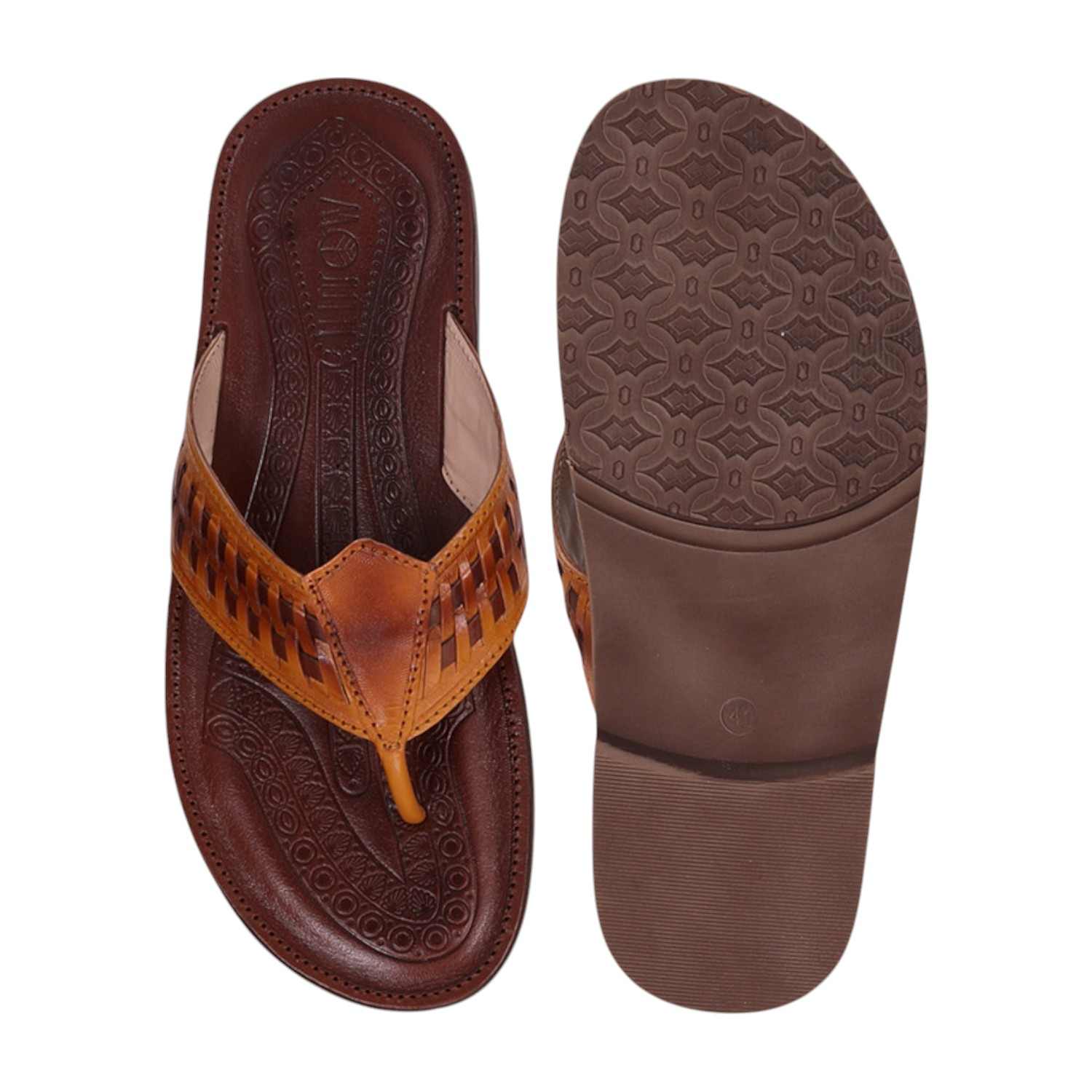 Men Yellow Ethnic Thong Casual