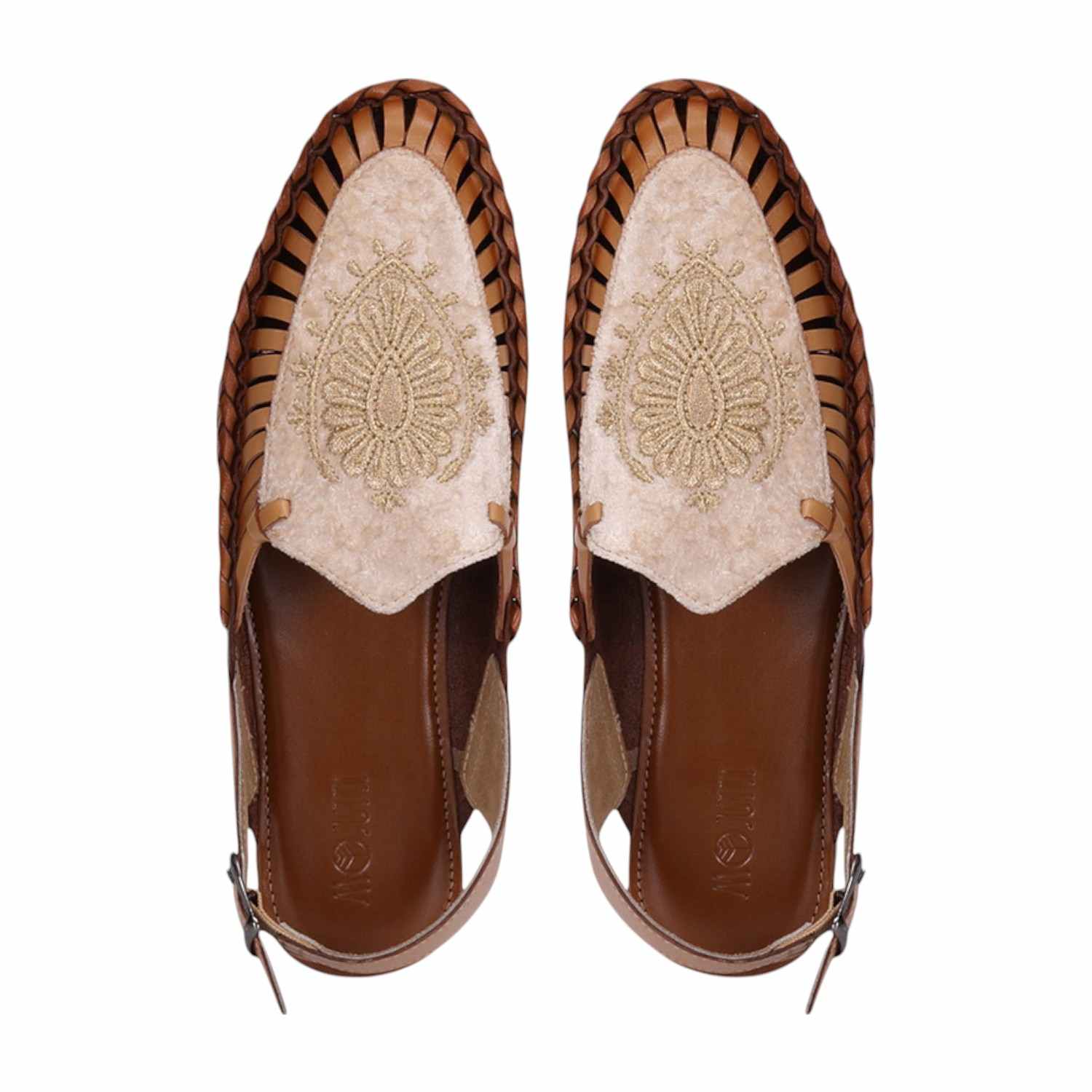 Men Beige Ethnic Sandals