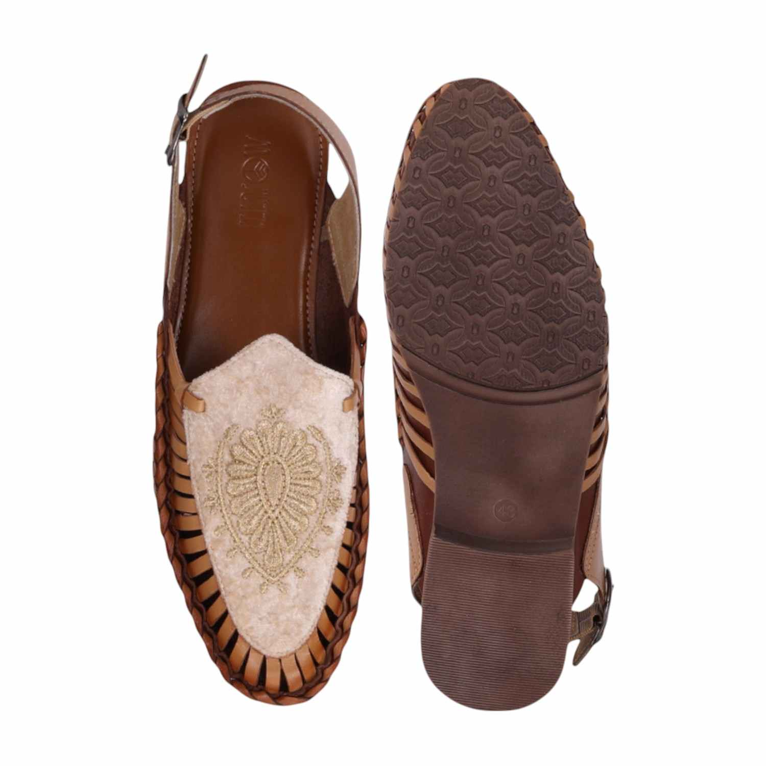 Men Beige Ethnic Sandals