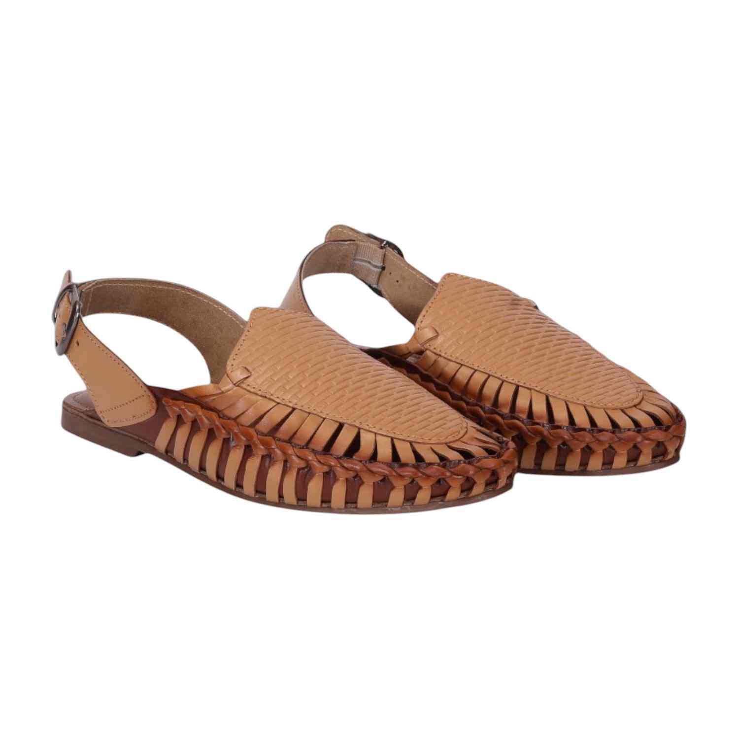 Men Beige Ethnic Sandals