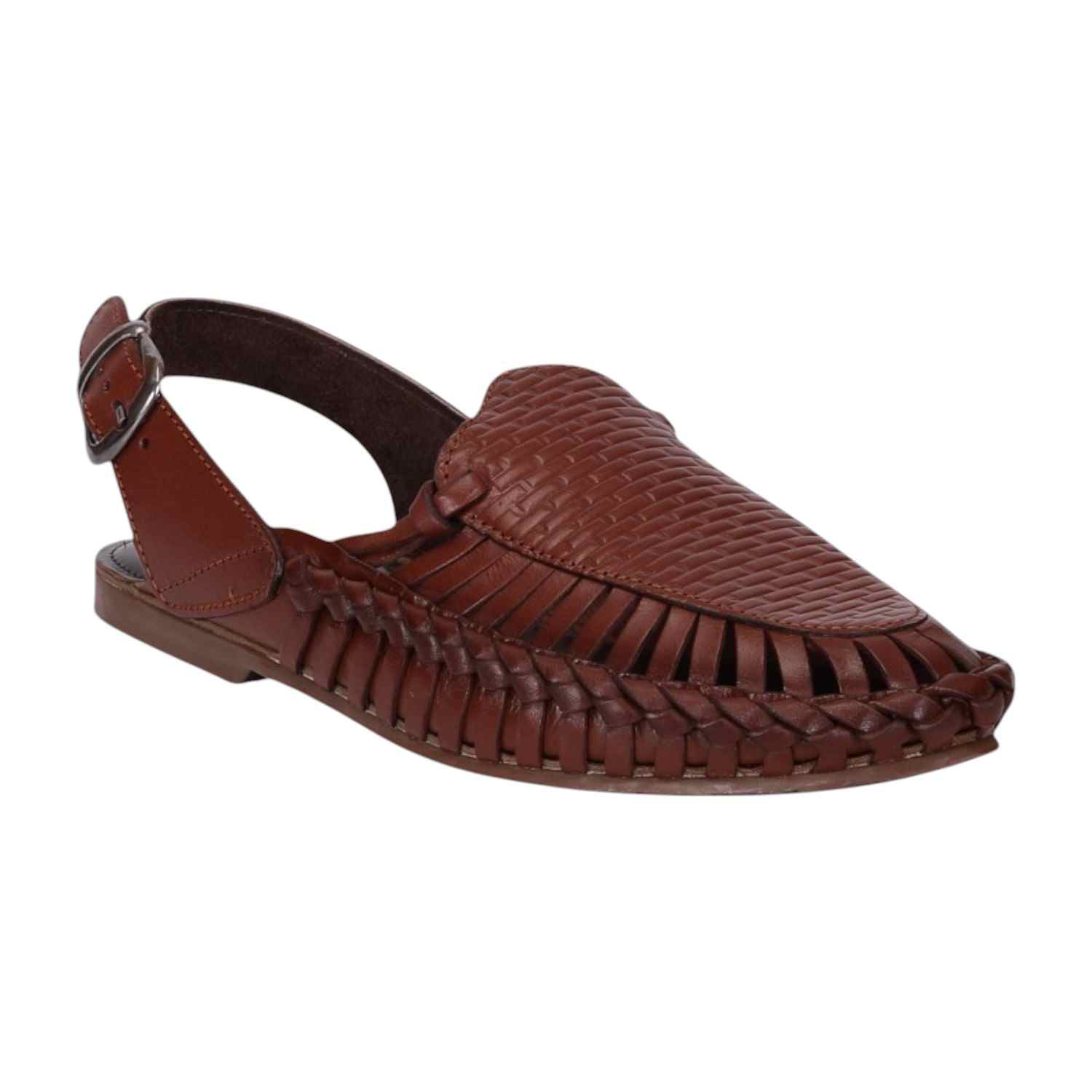 Men Tan Ethnic Sandals