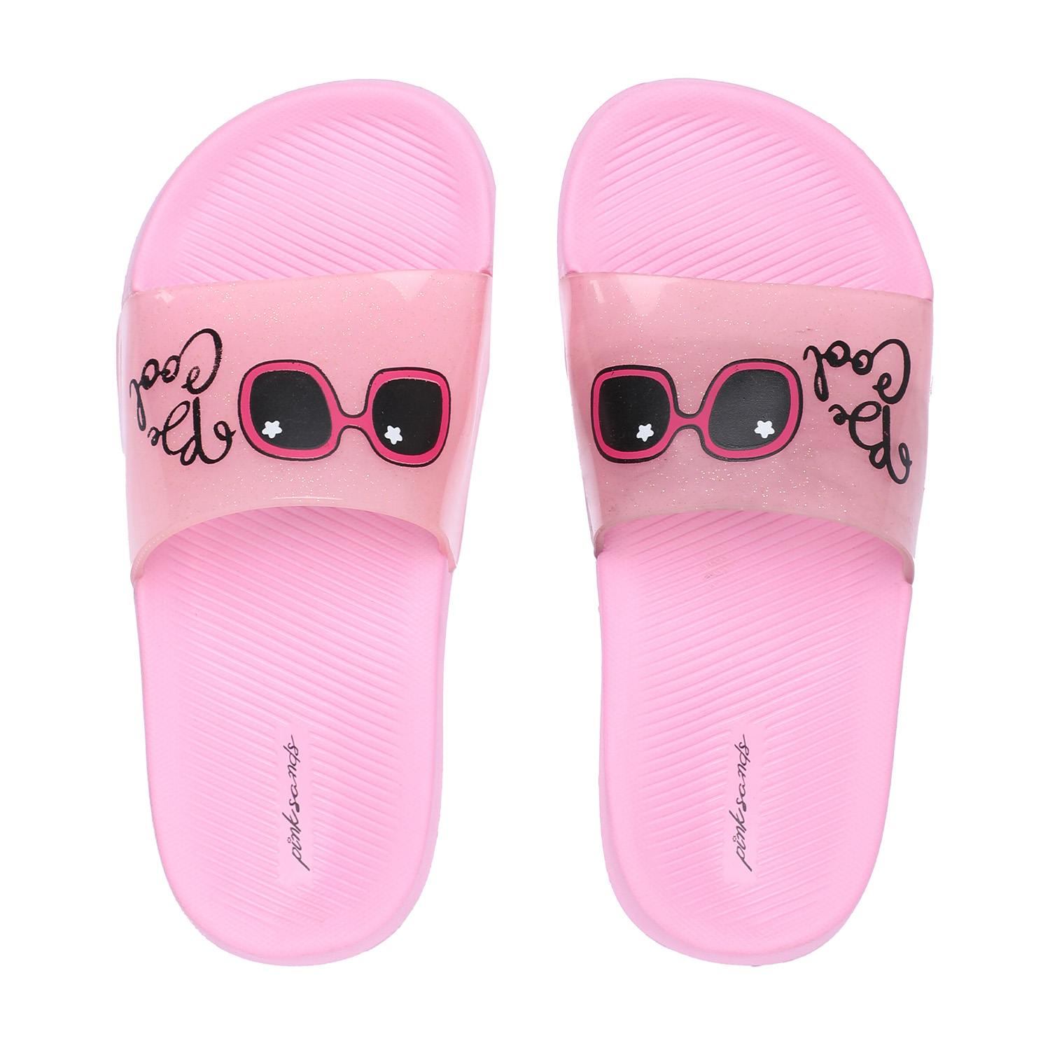 Pink Slide Sandals For Girls (7-11 Years)