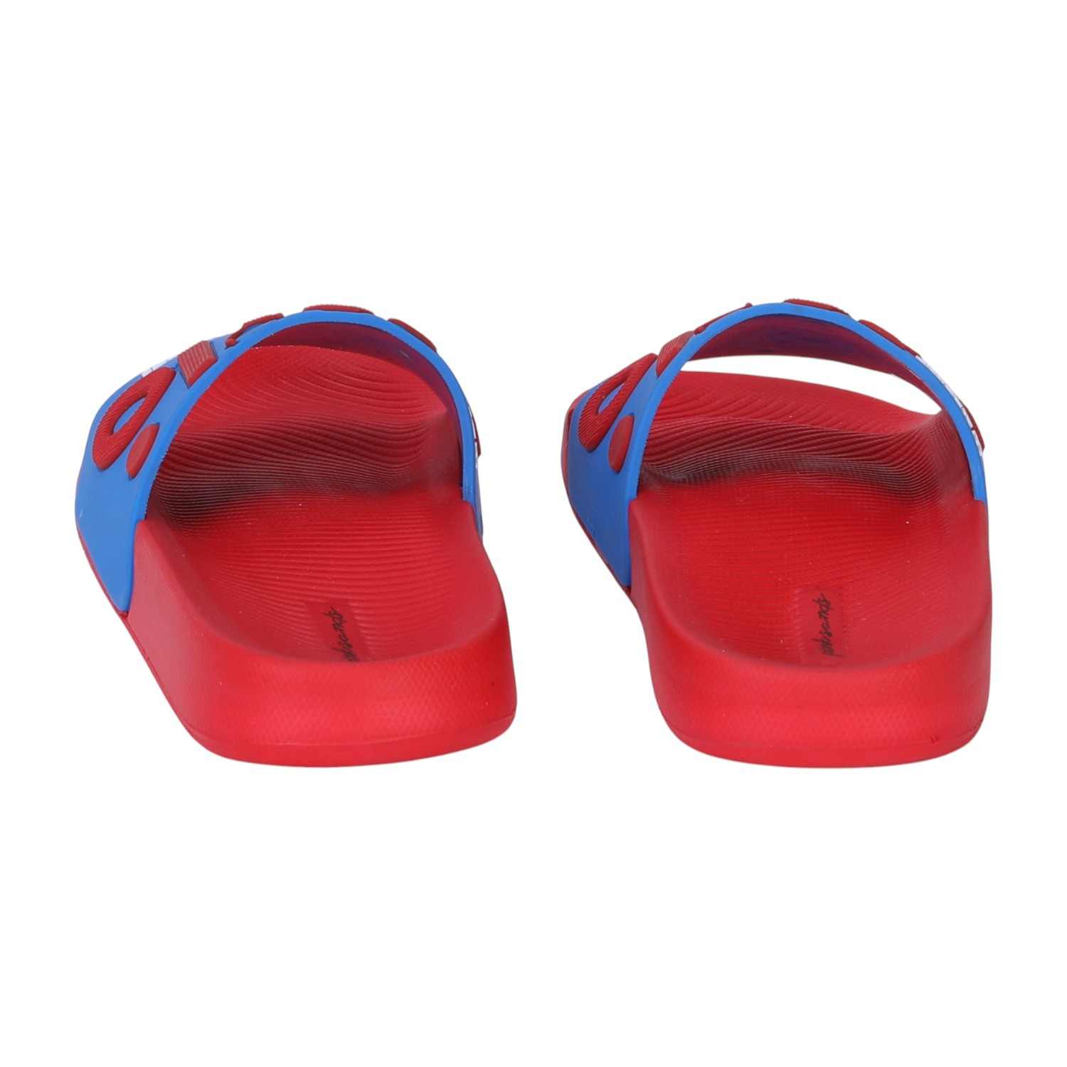 Red and Blue Colourblock Slides for Girls(7-11 Years)