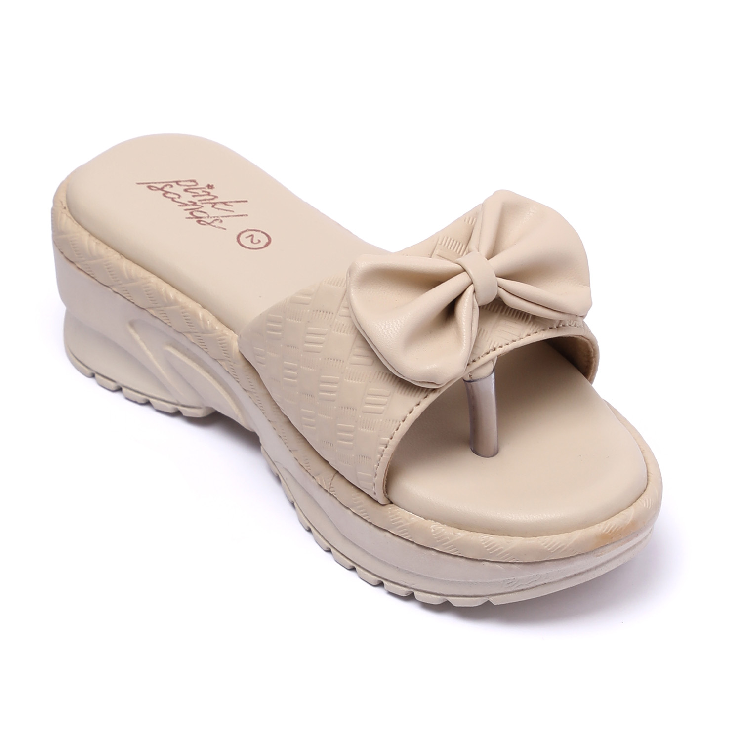 Cream Sandals For Girls Senior (12 Years Onwards)