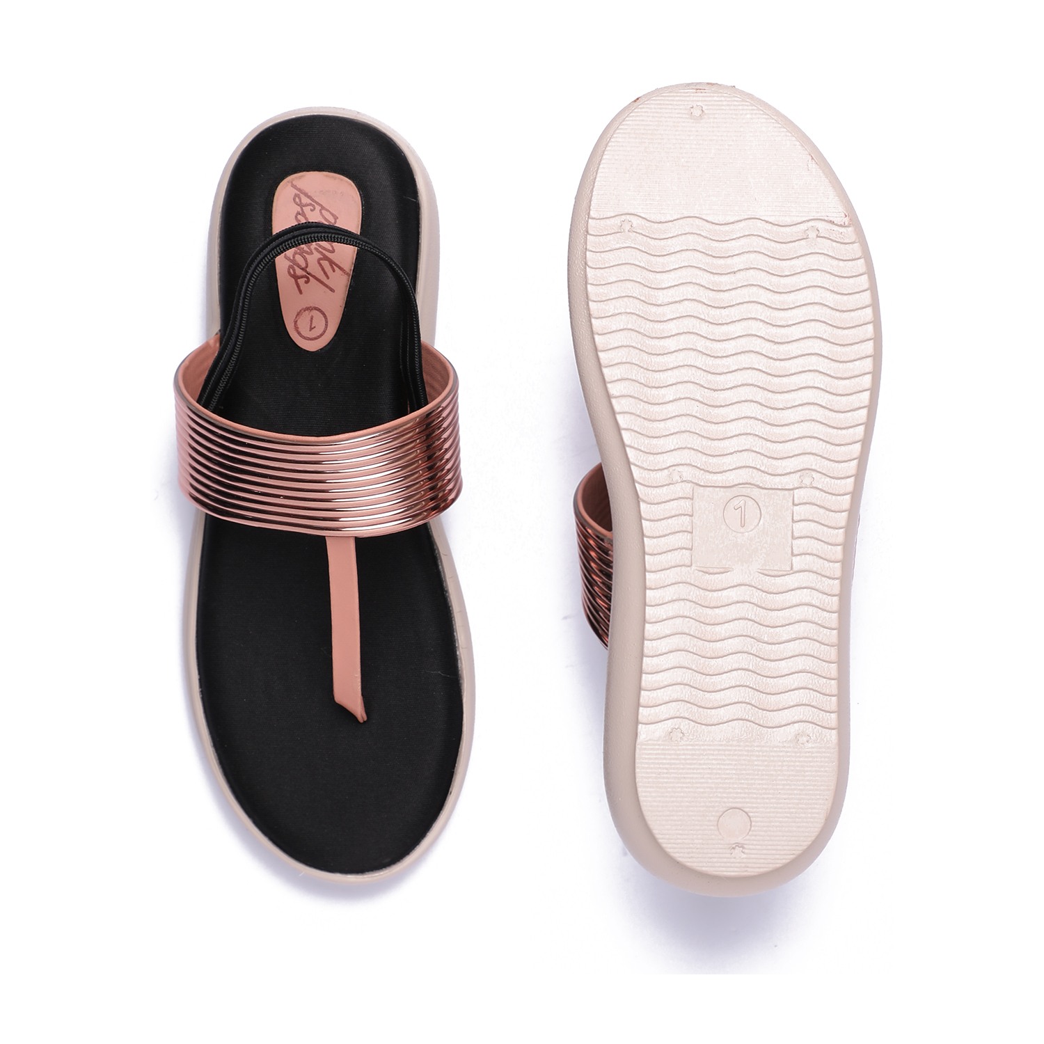 Rose Gold Sandals for Girls (12 Years On Wards)