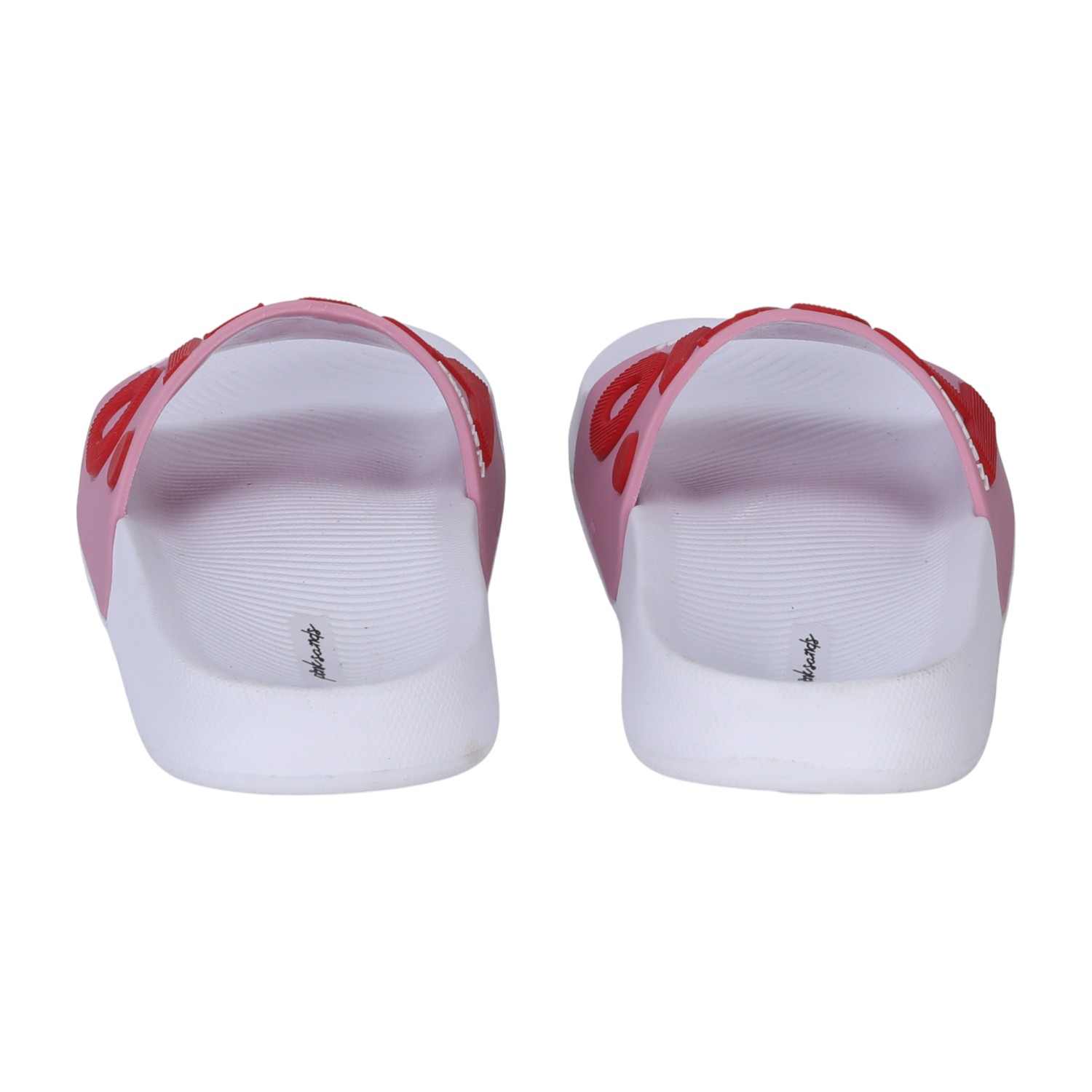 White and Pink Colourblock Sliders for Girls(12 Years onwards)