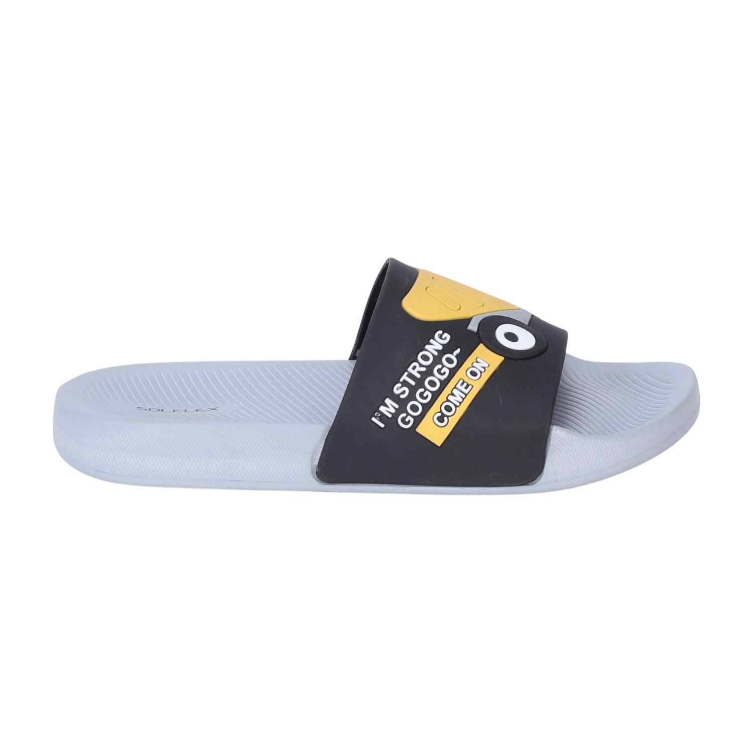 Kids Cartoon Construction Slide For Boys 7-11 Years - Black