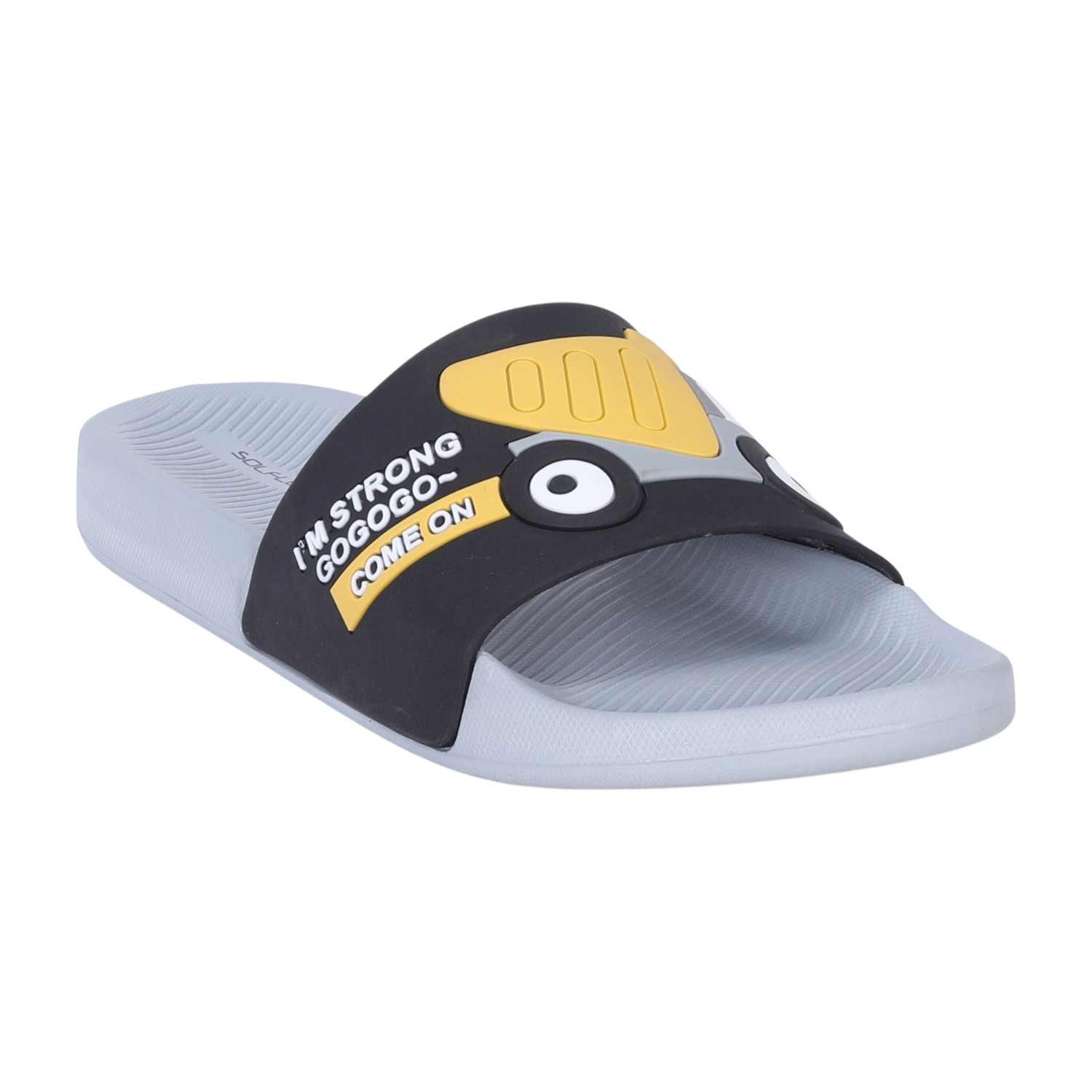 Kids Cartoon Construction Slide For Boys 7-11 Years - Black