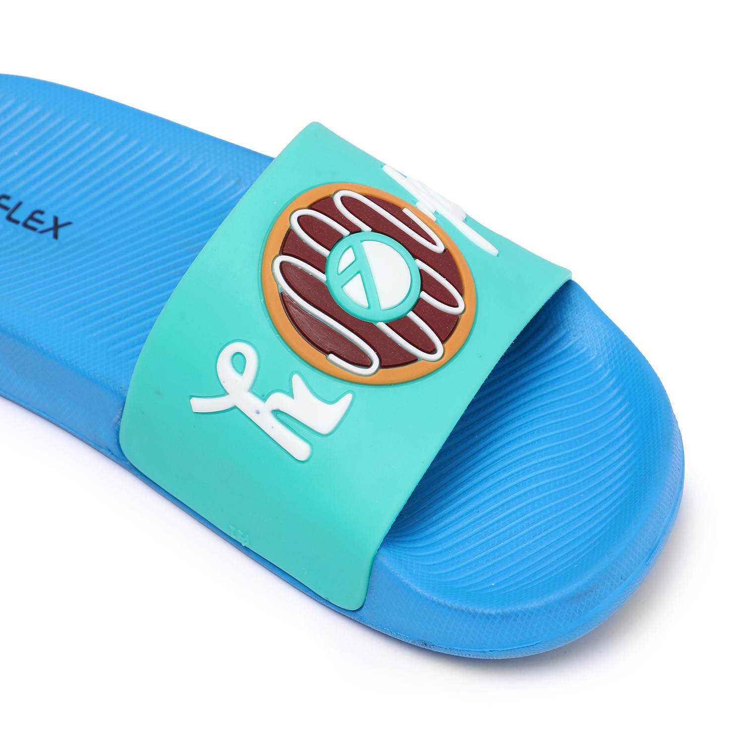 Kids Green Blue Slides Junior (7-11 Years)