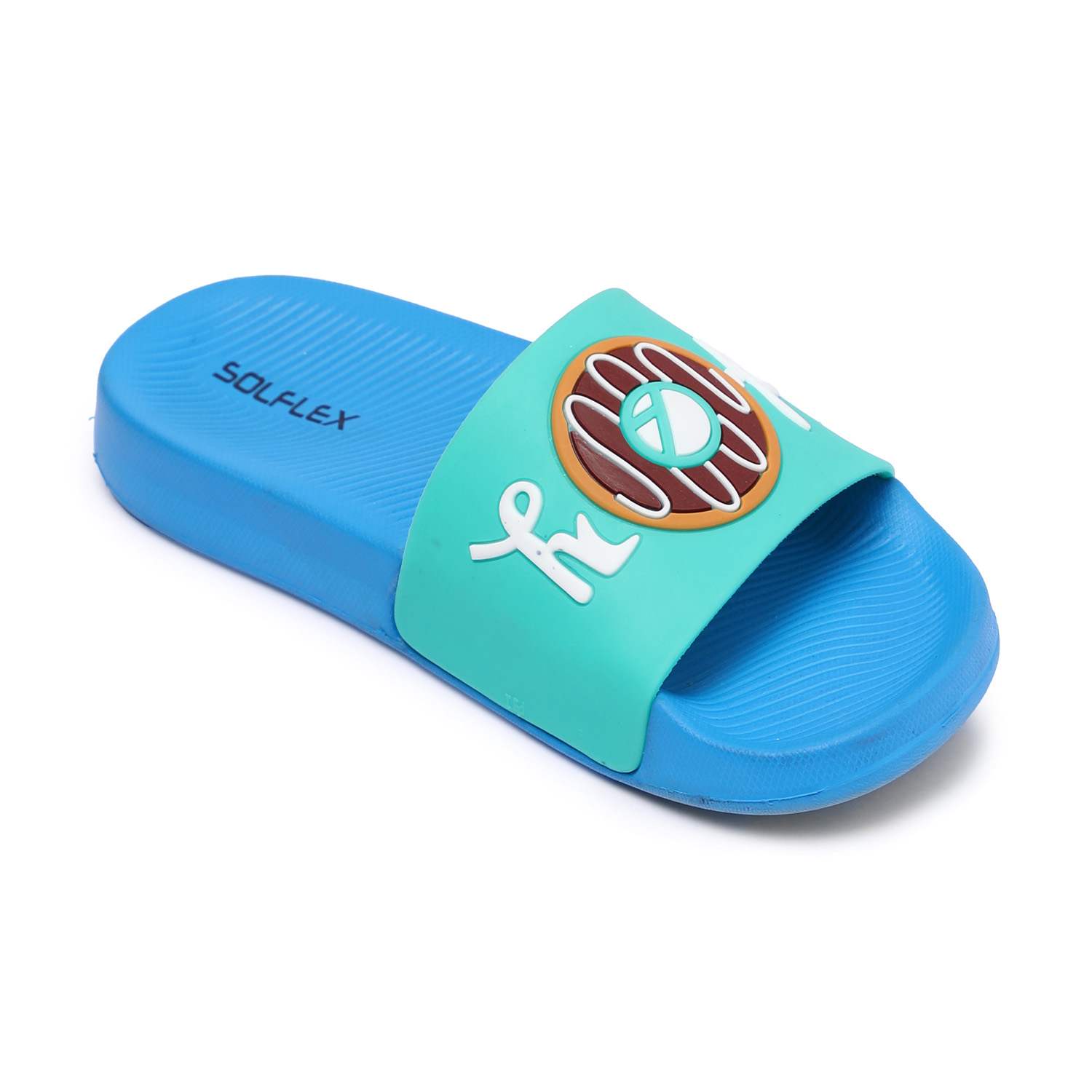 Kids Green Blue Slides Junior (7-11 Years)