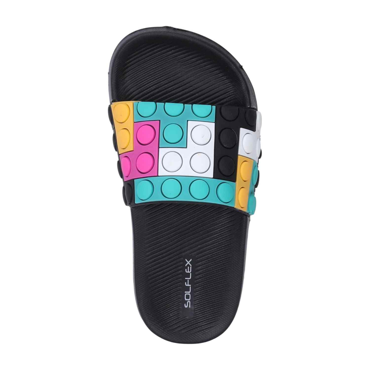 Kids Cartoon Construction Slide For Boys 12 Years On Wards - Black Multi