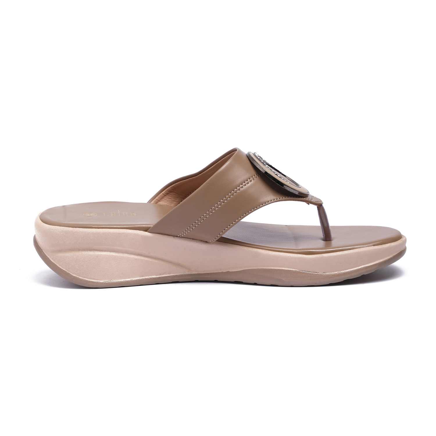 Women Stylish Wedge Sandals with Embellished Strap