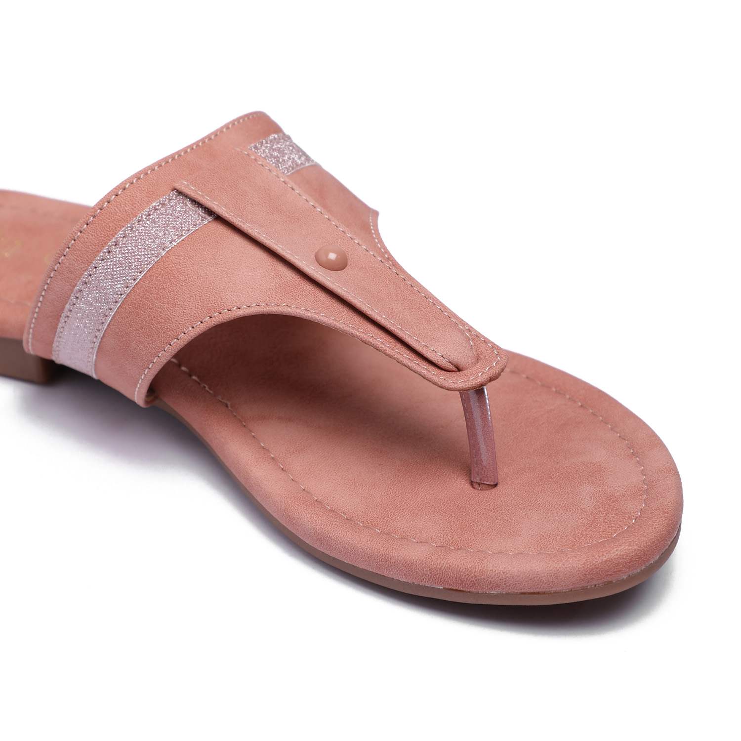 Elegant Peach Women Casual Flats