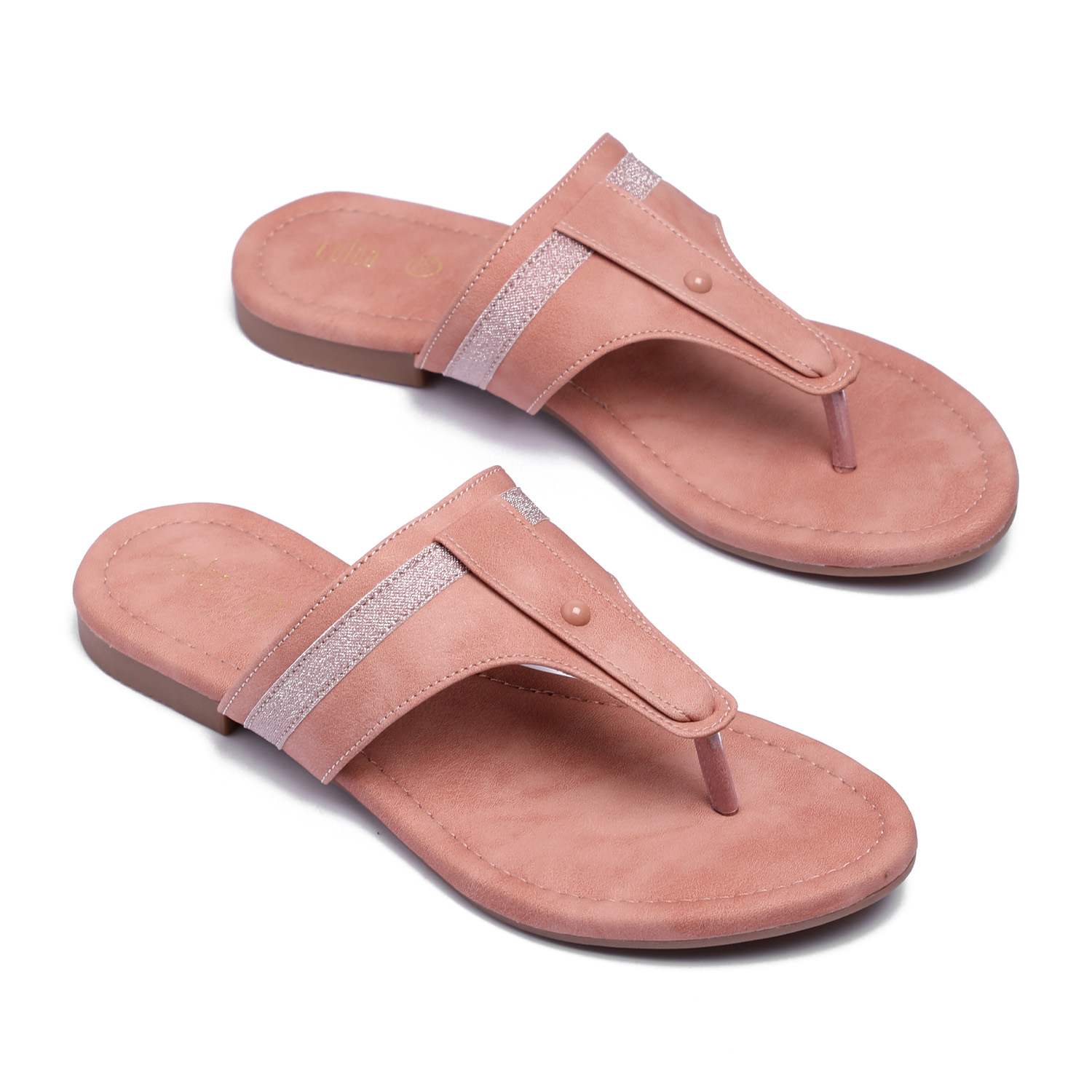 Elegant Peach Women Casual Flats