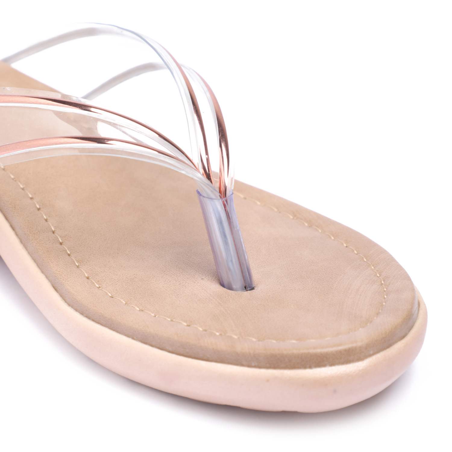Elegant Transparent-Strap Flats