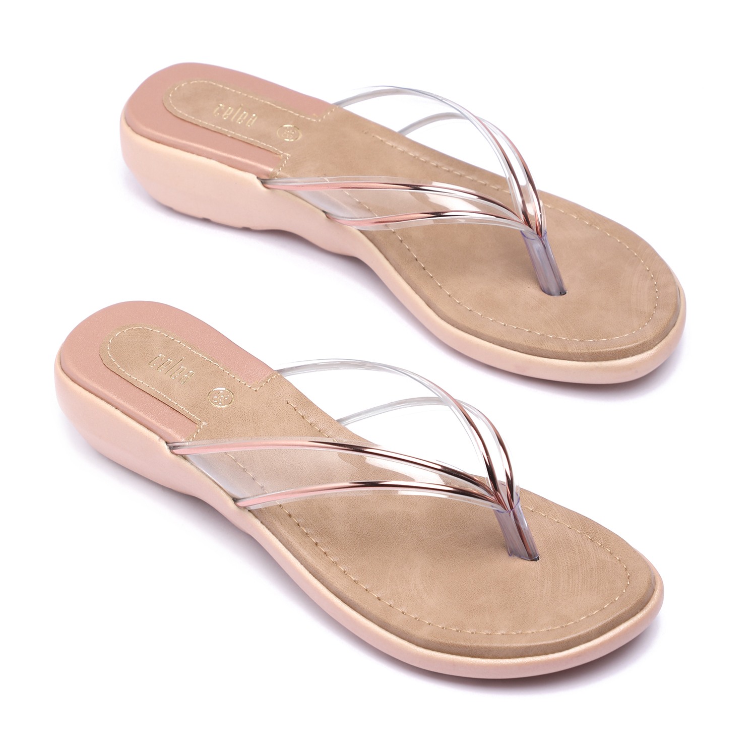 Elegant Transparent-Strap Flats