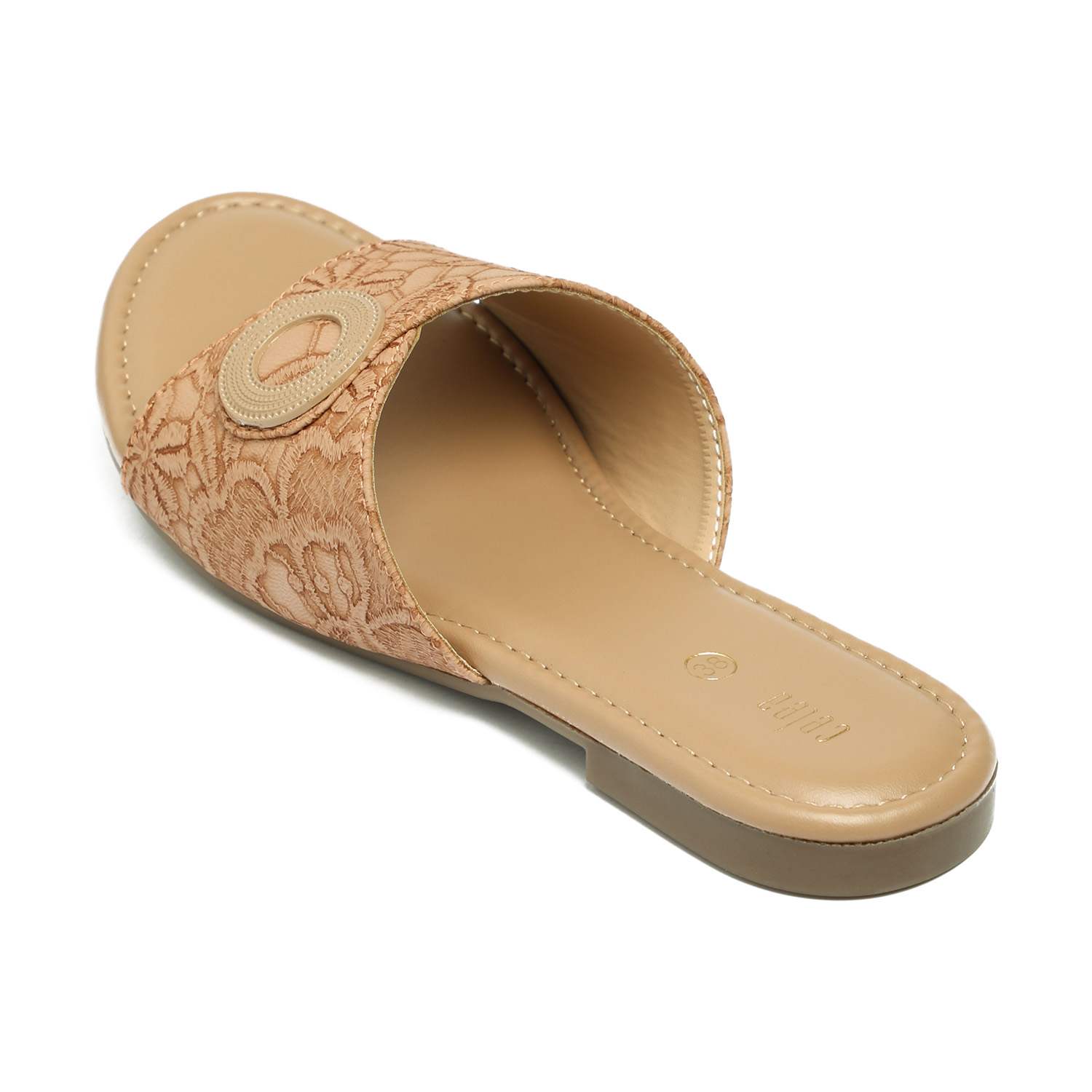 Women Beige Casual flat sandals