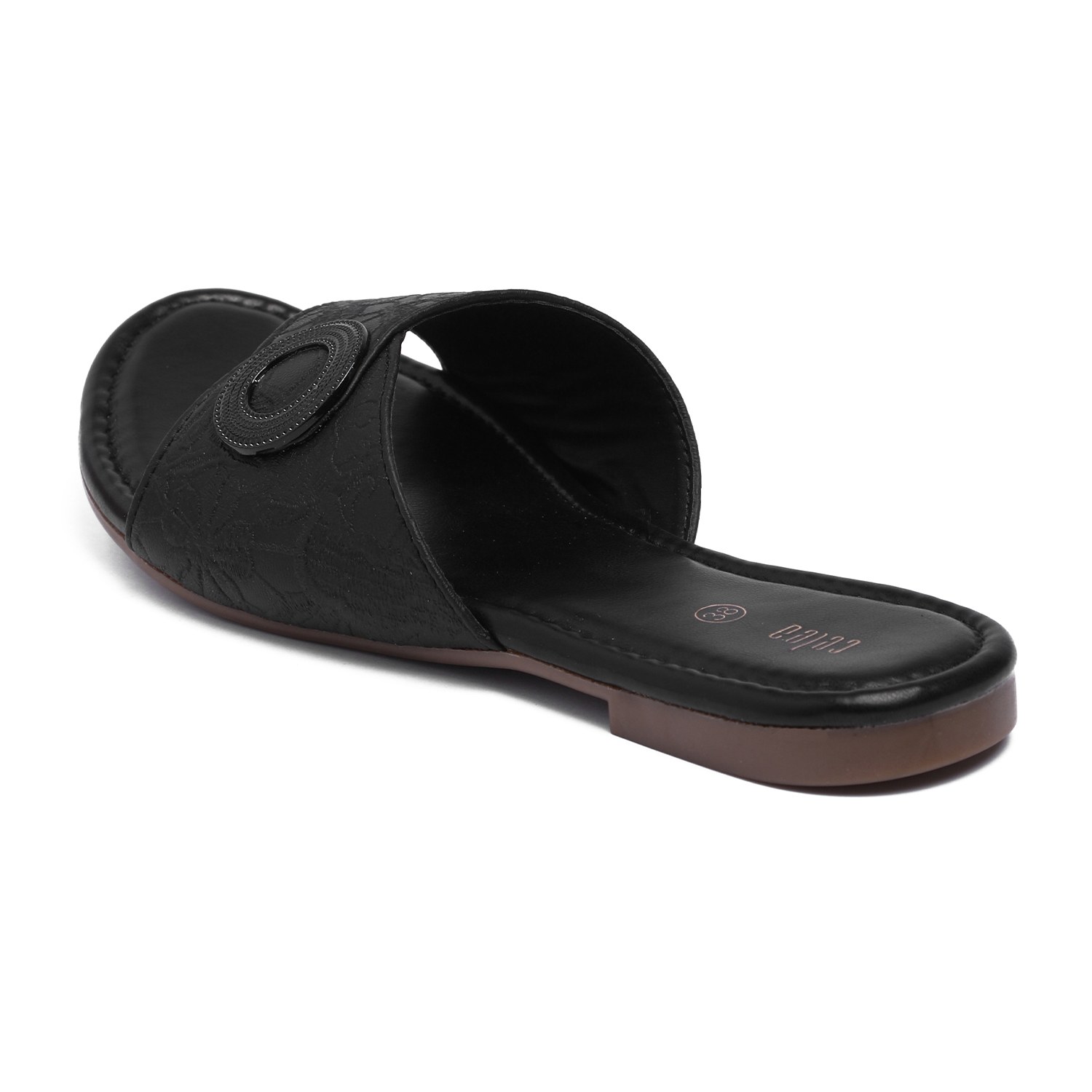 Women Black Casual flat sandals