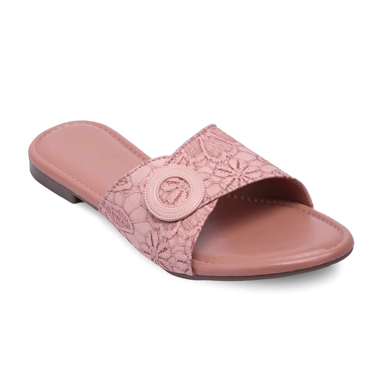 Women Peach Casual flat sandals