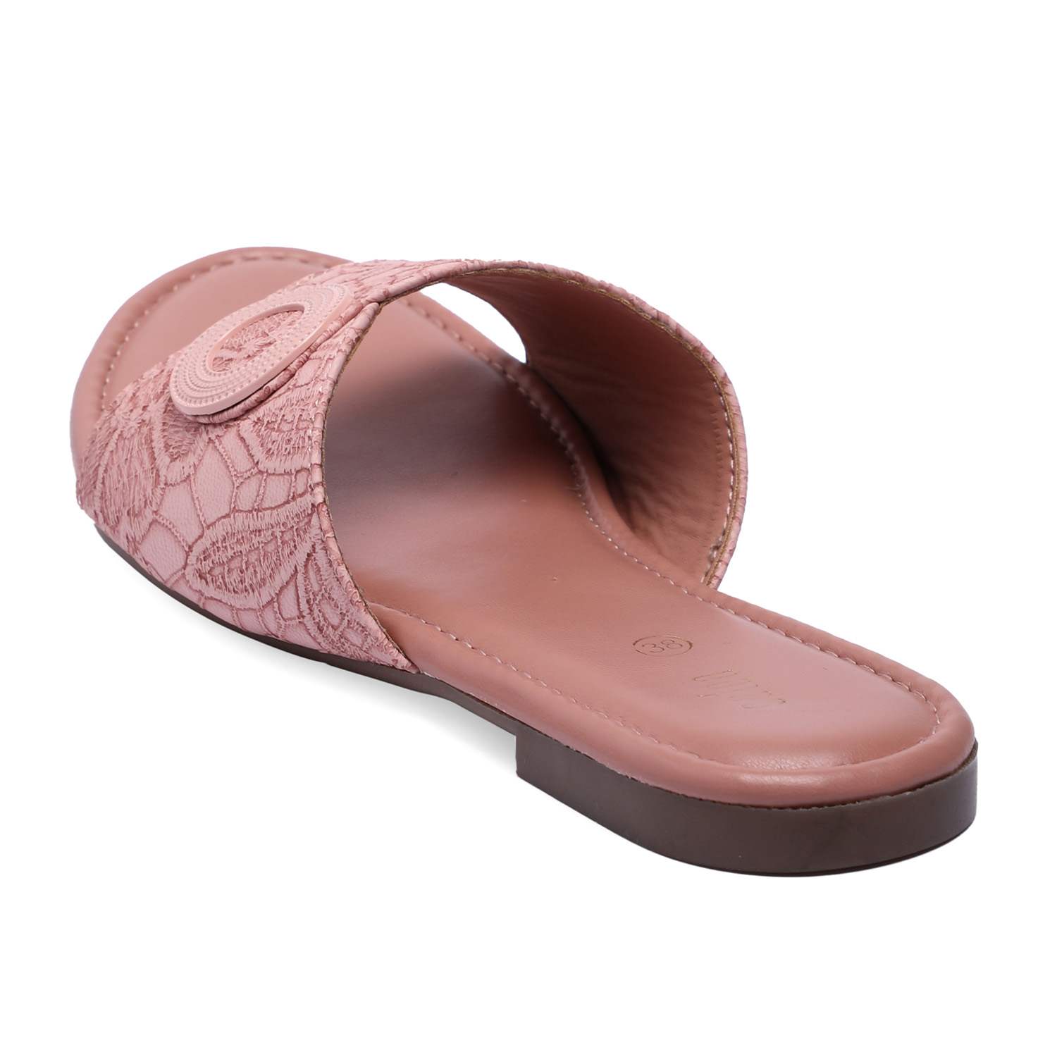 Women Peach Casual flat sandals