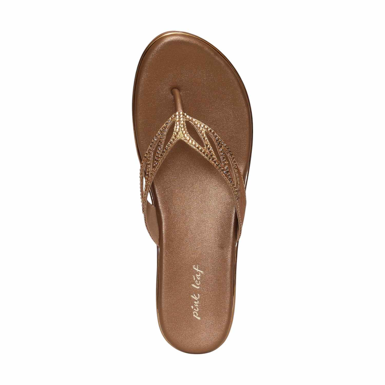 Women Antique Embellished Flip-Flops