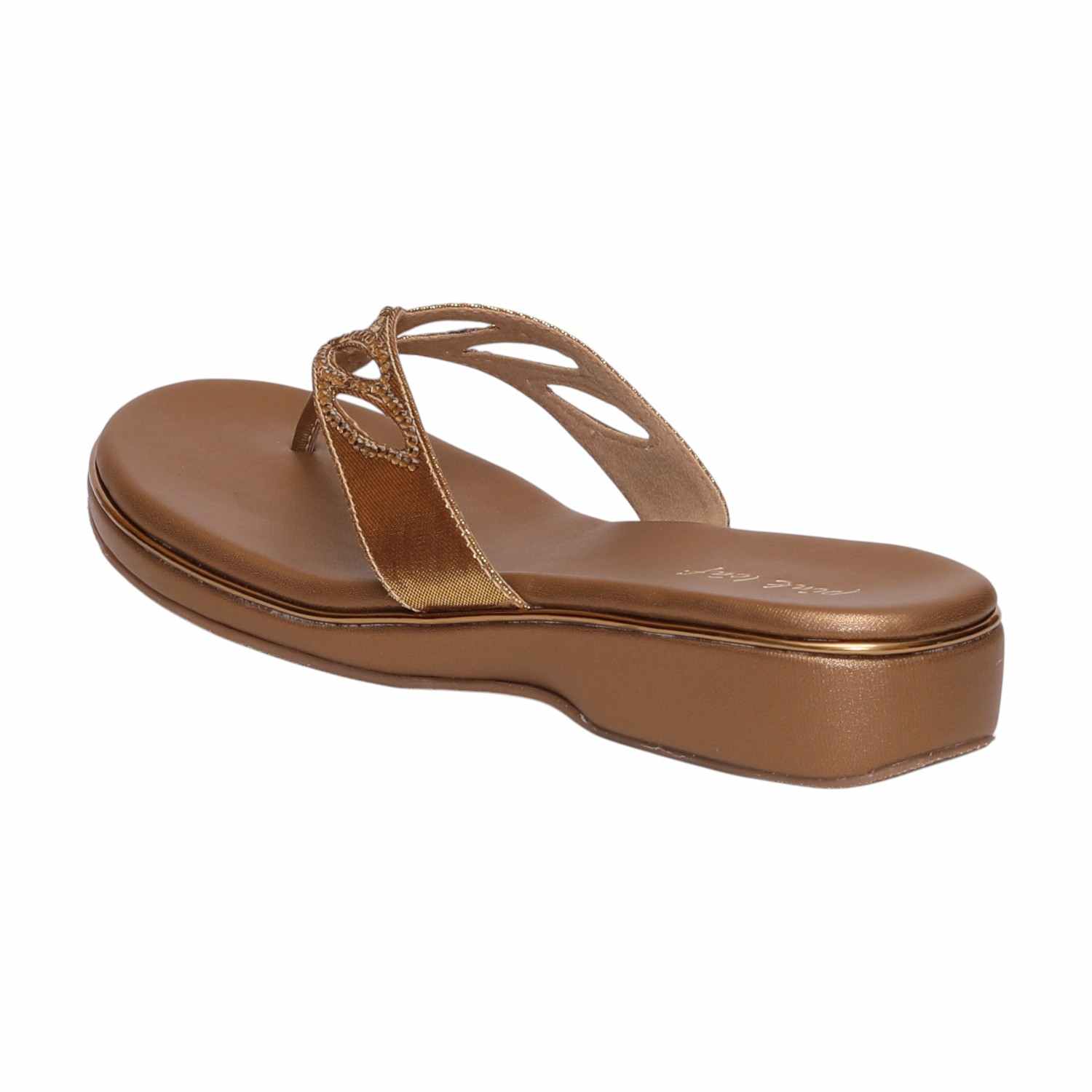 Women Antique Embellished Flip-Flops