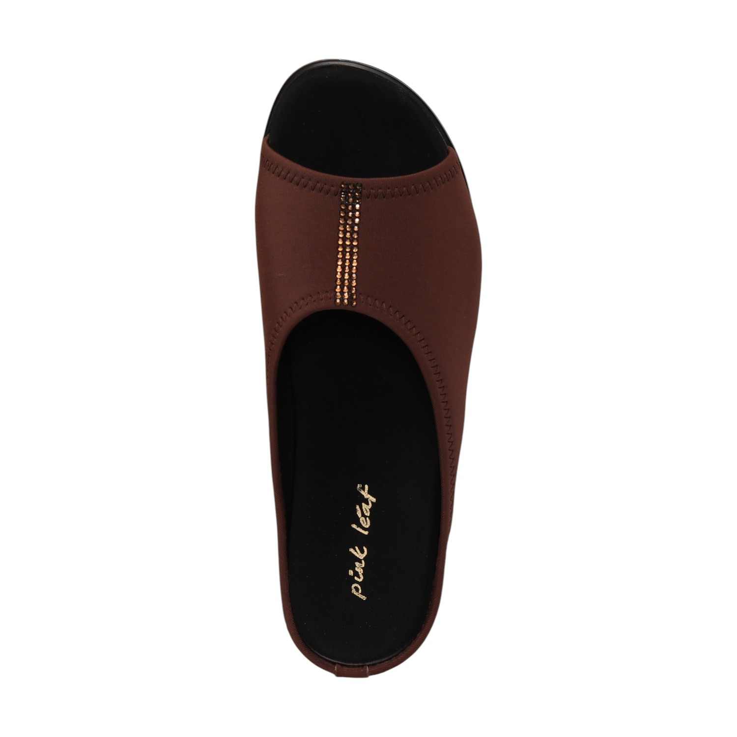 Women Brown Wedge Slip-On