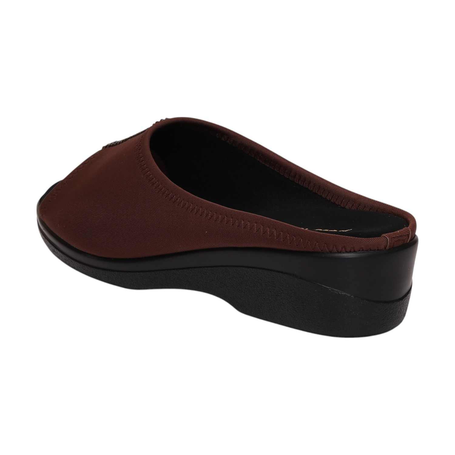 Women Brown Wedge Slip-On